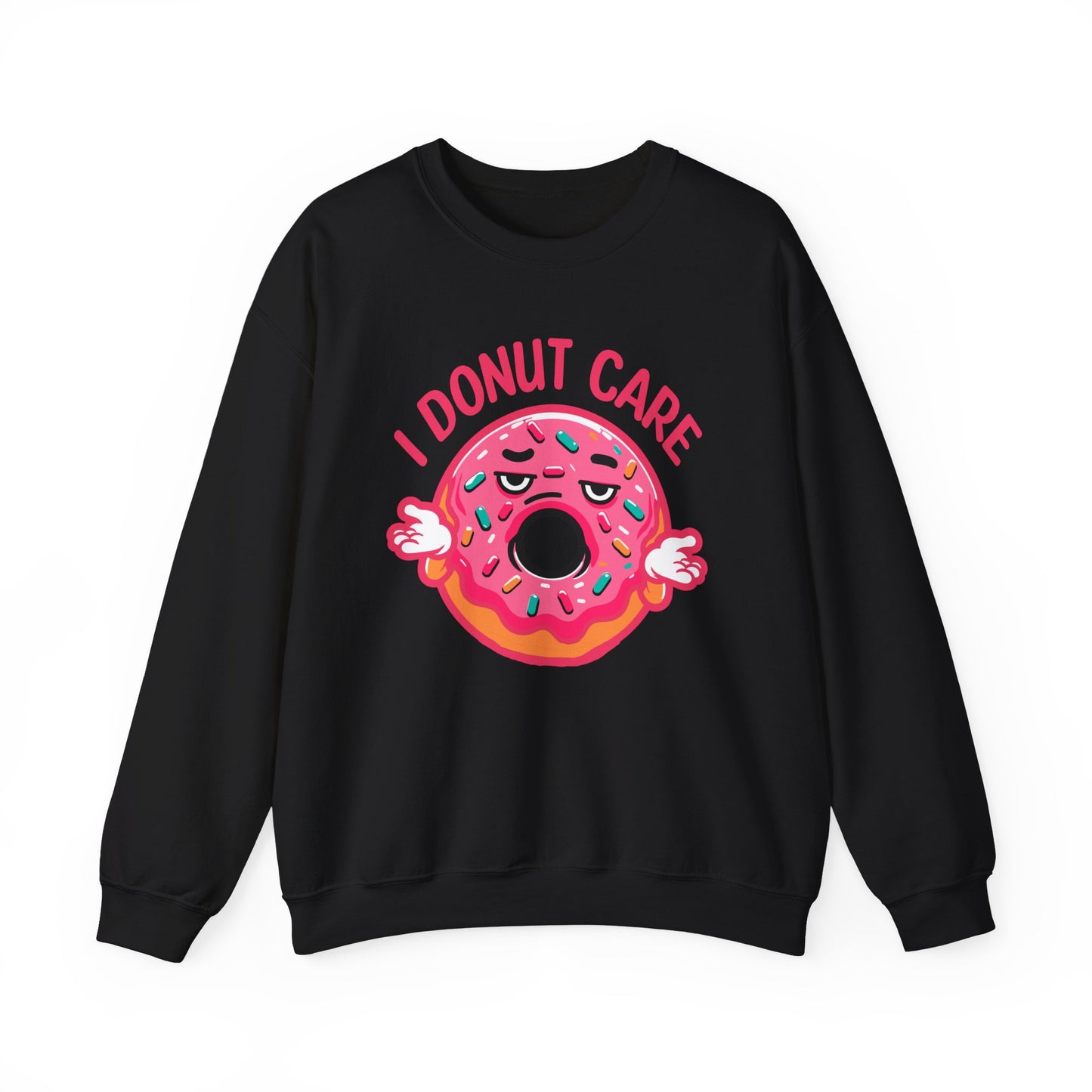 Unisex Heavy Blend™ Crewneck Sweatshirt I dunot care funny donuts lover gifts