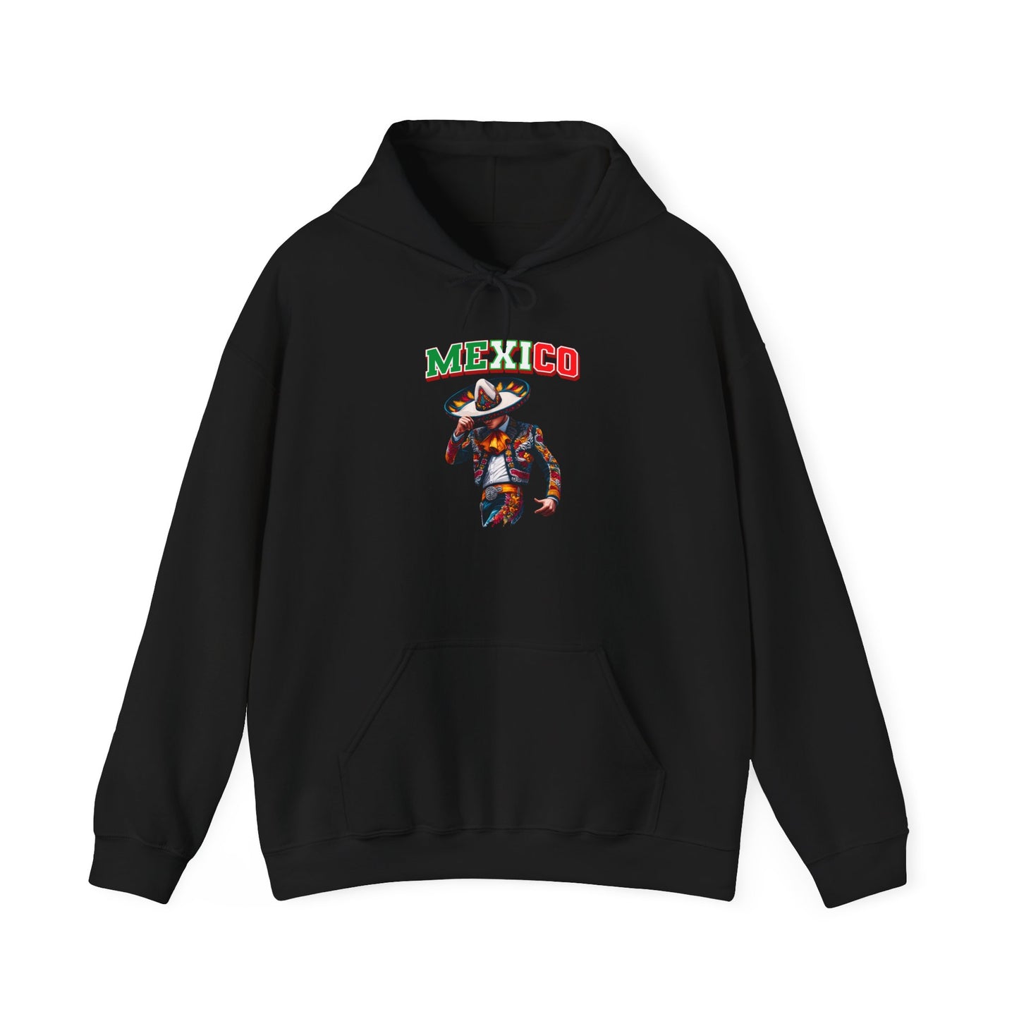 Unisex Heavy Blend™ Hooded Sweatshirt Viva Mexico mariachi sombrero cinco de mayo