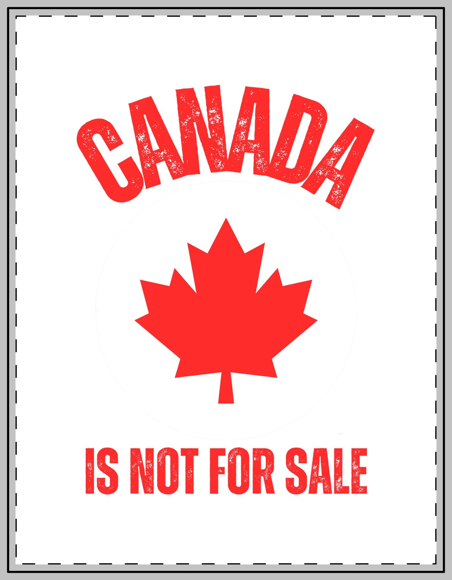 Canada is not for sale anti Trump 2025 Magnet