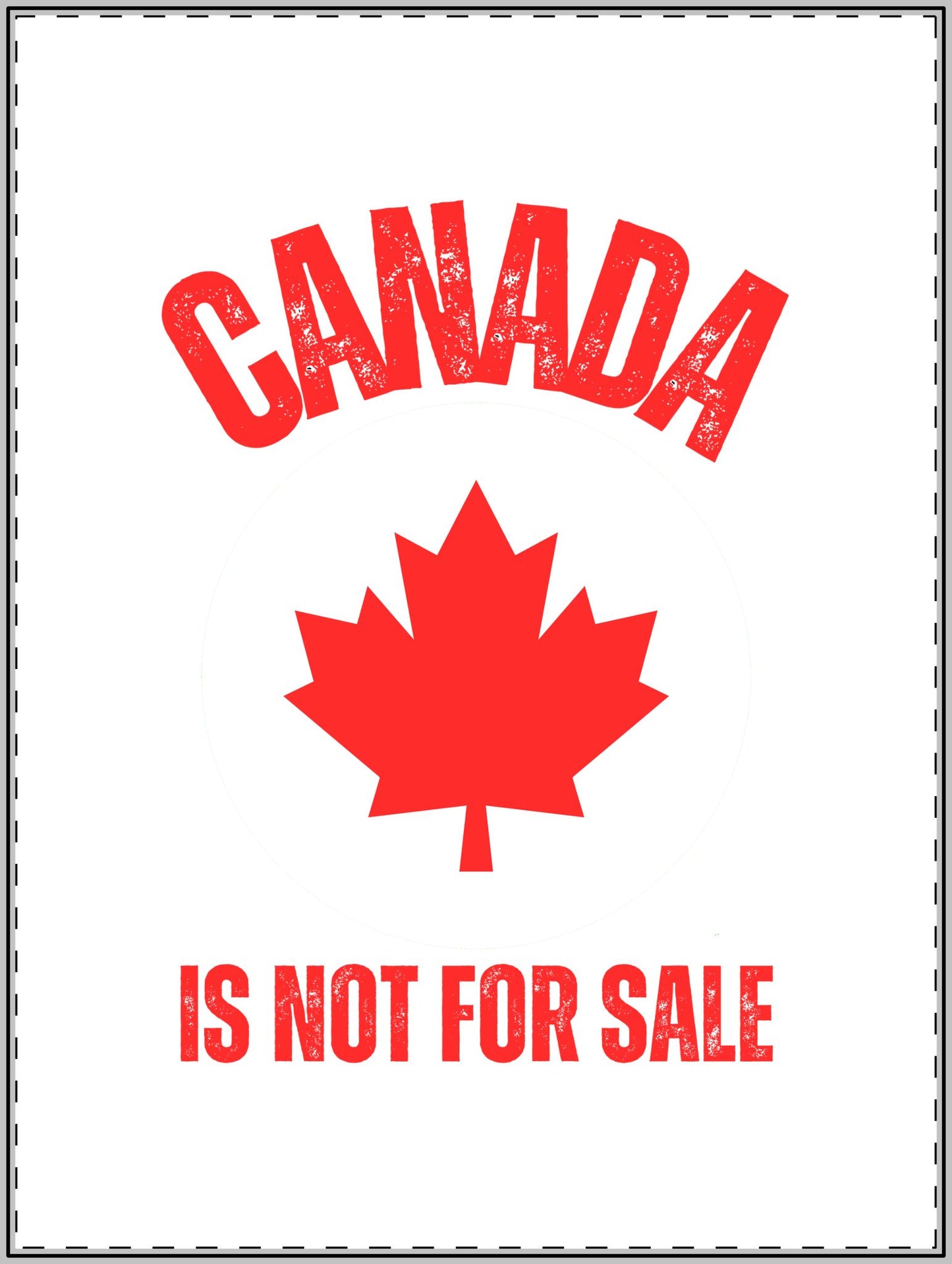 Canada is not for sale anti Trump 2025 Magnet