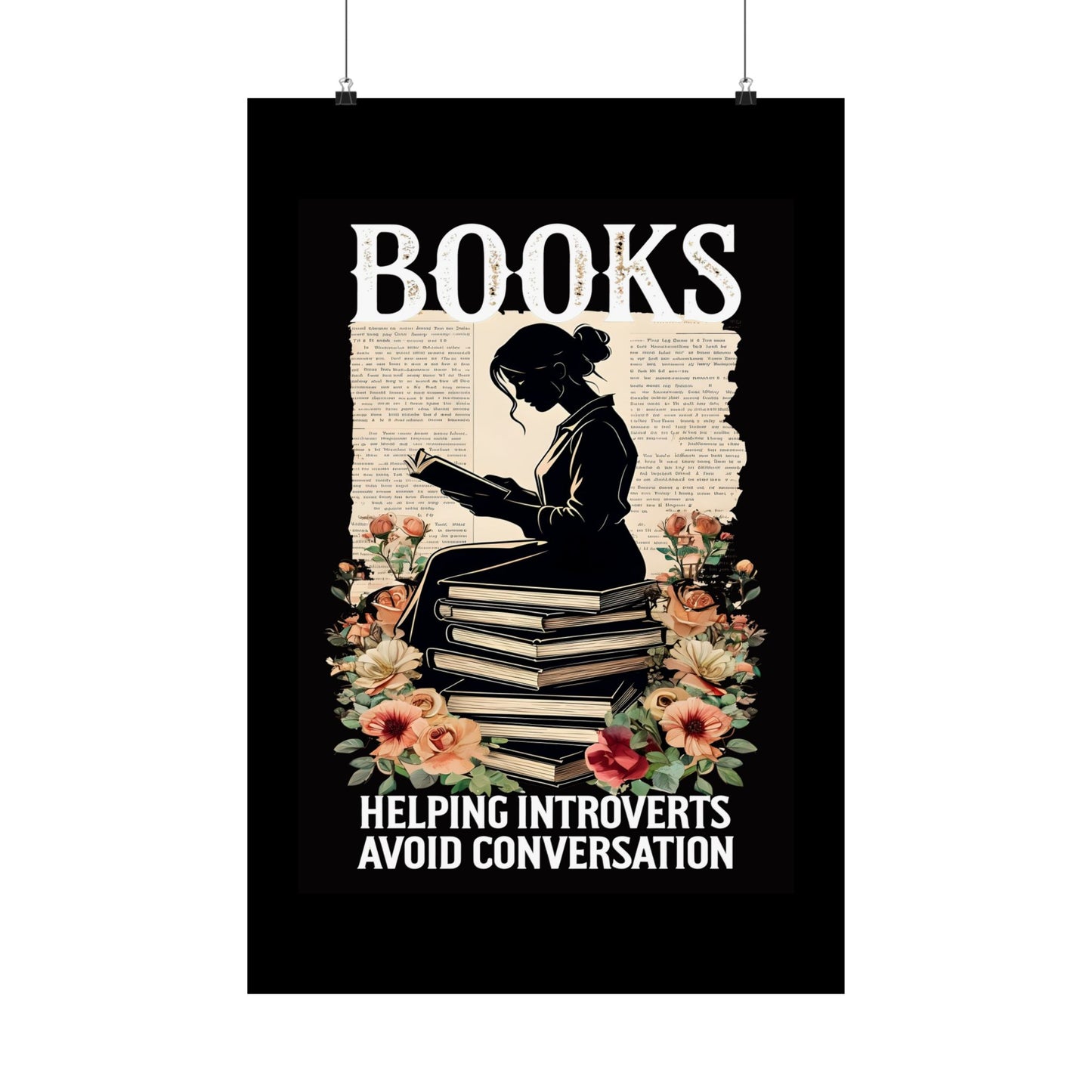 Matte Vertical Posters Books lovers gift ideas 2025