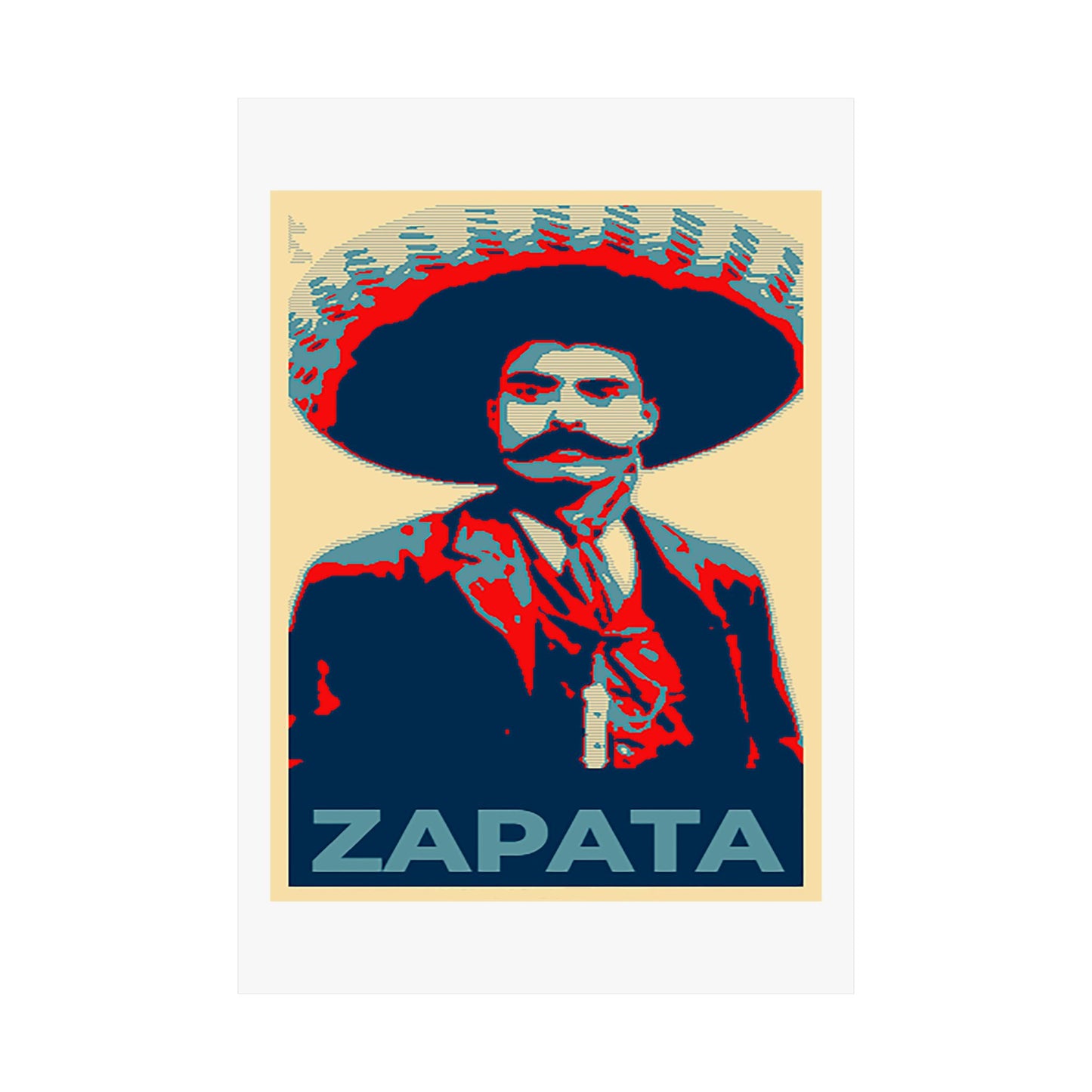 Matte Vertical Posters Mexican Hero Emiliano Zapata  Mexico revolution cinco de mayo 2025