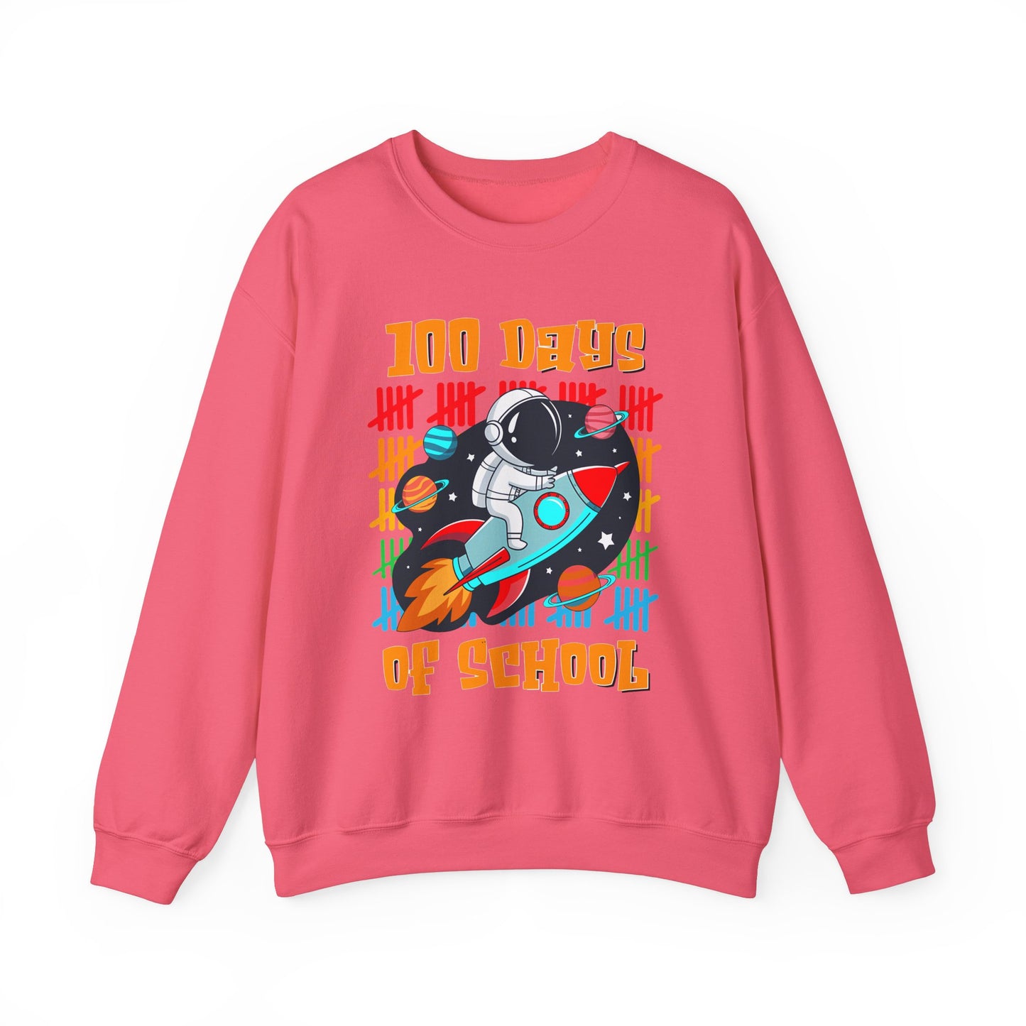 Unisex Heavy Blend™ Crewneck Sweatshirt  100 days of School smarter for kids 2025