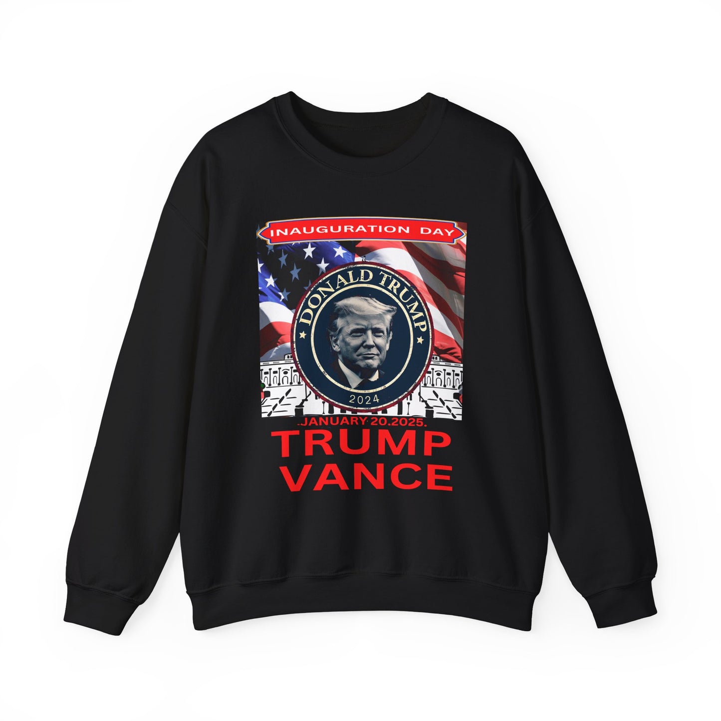 Unisex Heavy Blend™ Crewneck Sweatshirt Donald Trump Inauguration day 47th USA president January 20th 2025