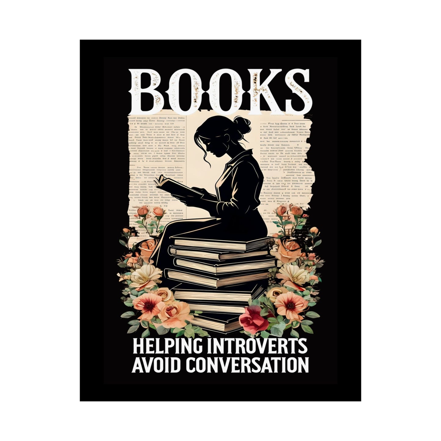 Matte Vertical Posters Books lovers gift ideas 2025