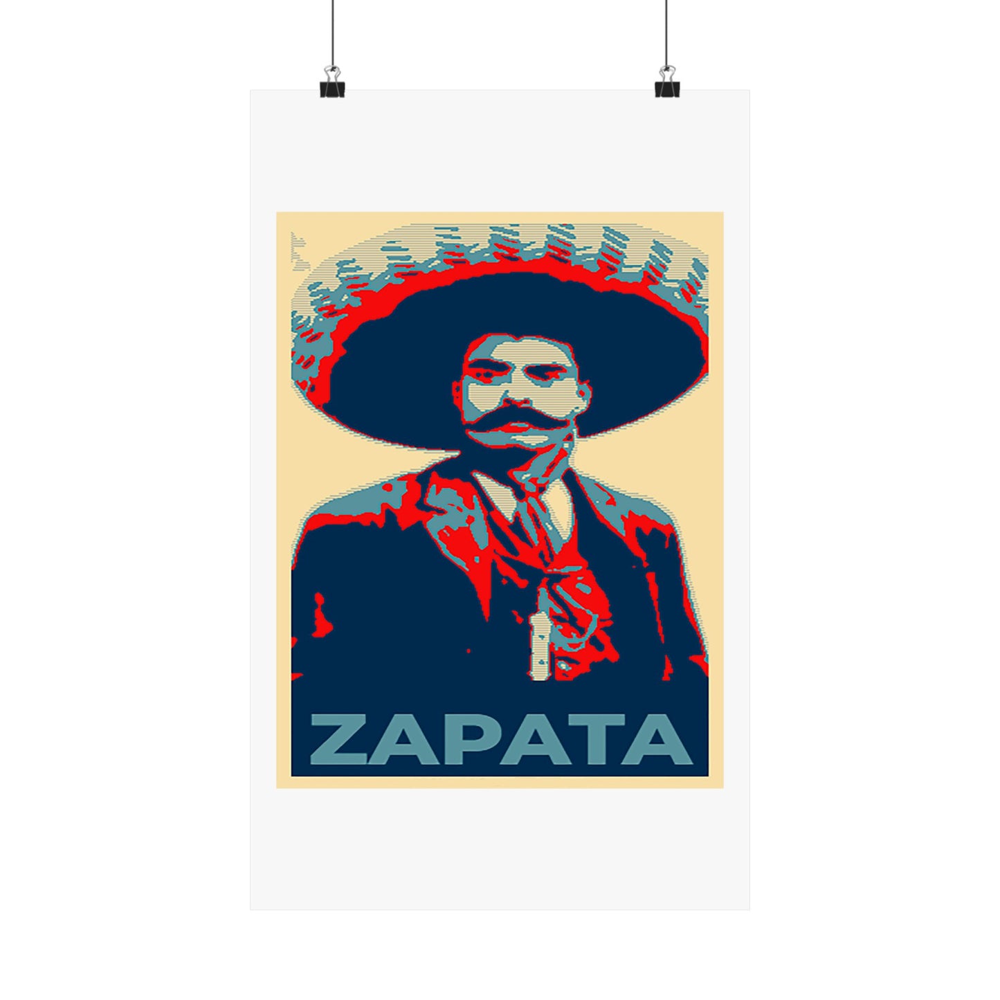 Matte Vertical Posters Mexican Hero Emiliano Zapata  Mexico revolution cinco de mayo 2025