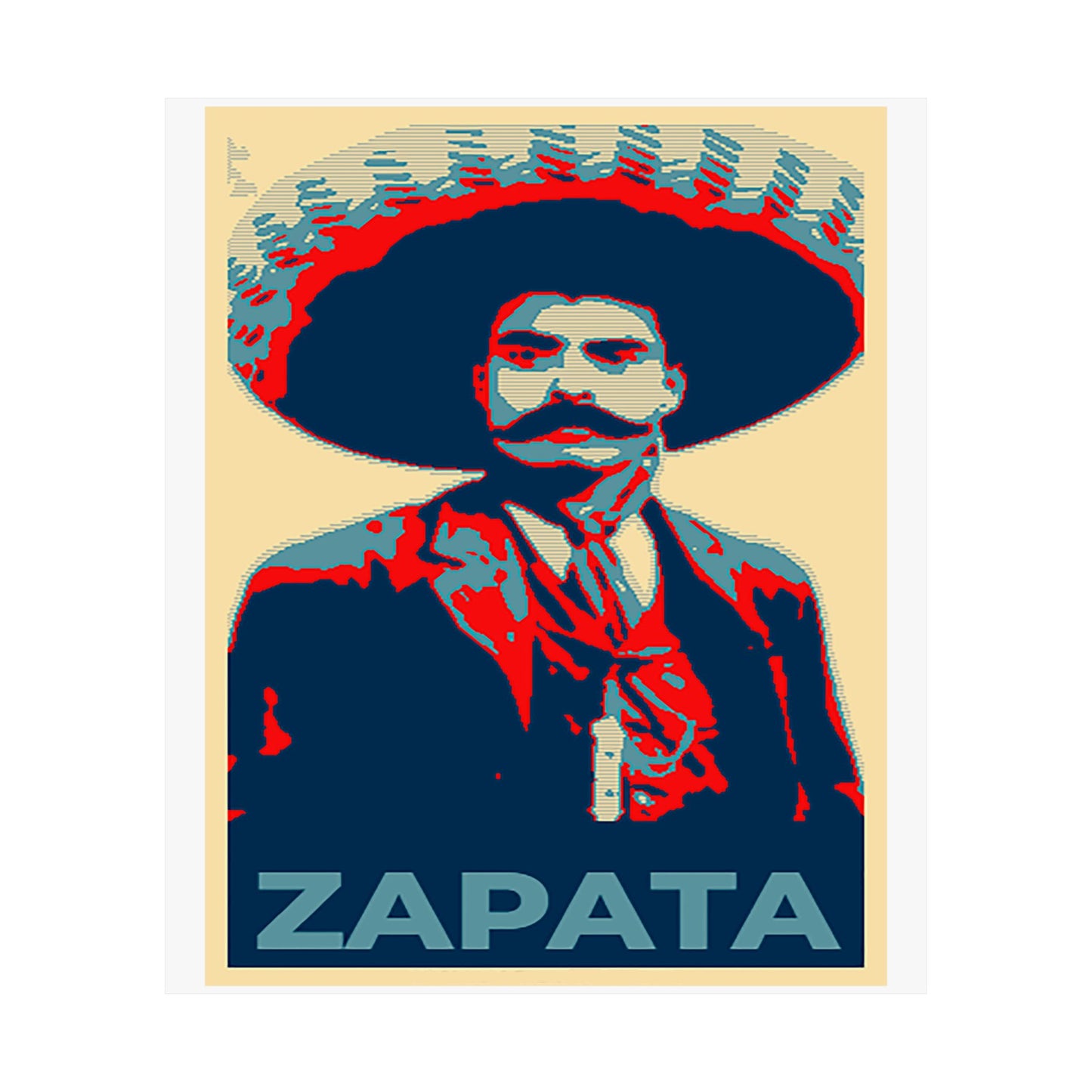 Matte Vertical Posters Mexican Hero Emiliano Zapata  Mexico revolution cinco de mayo 2025