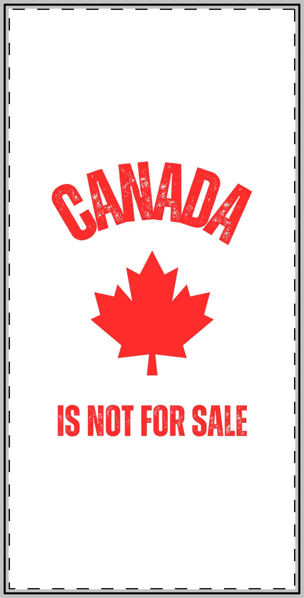 Canada is not for sale anti Trump 2025 Magnet