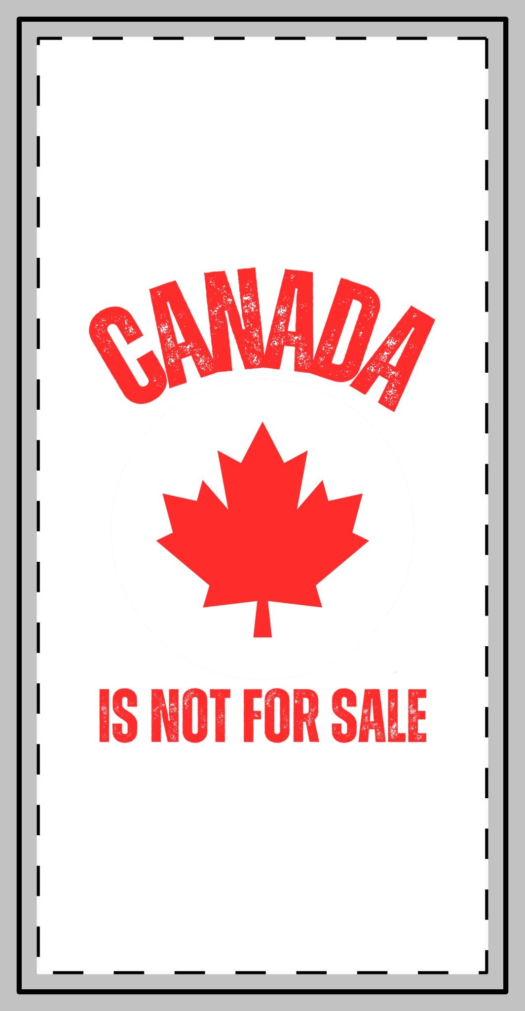 Canada is not for sale anti Trump 2025 Magnet