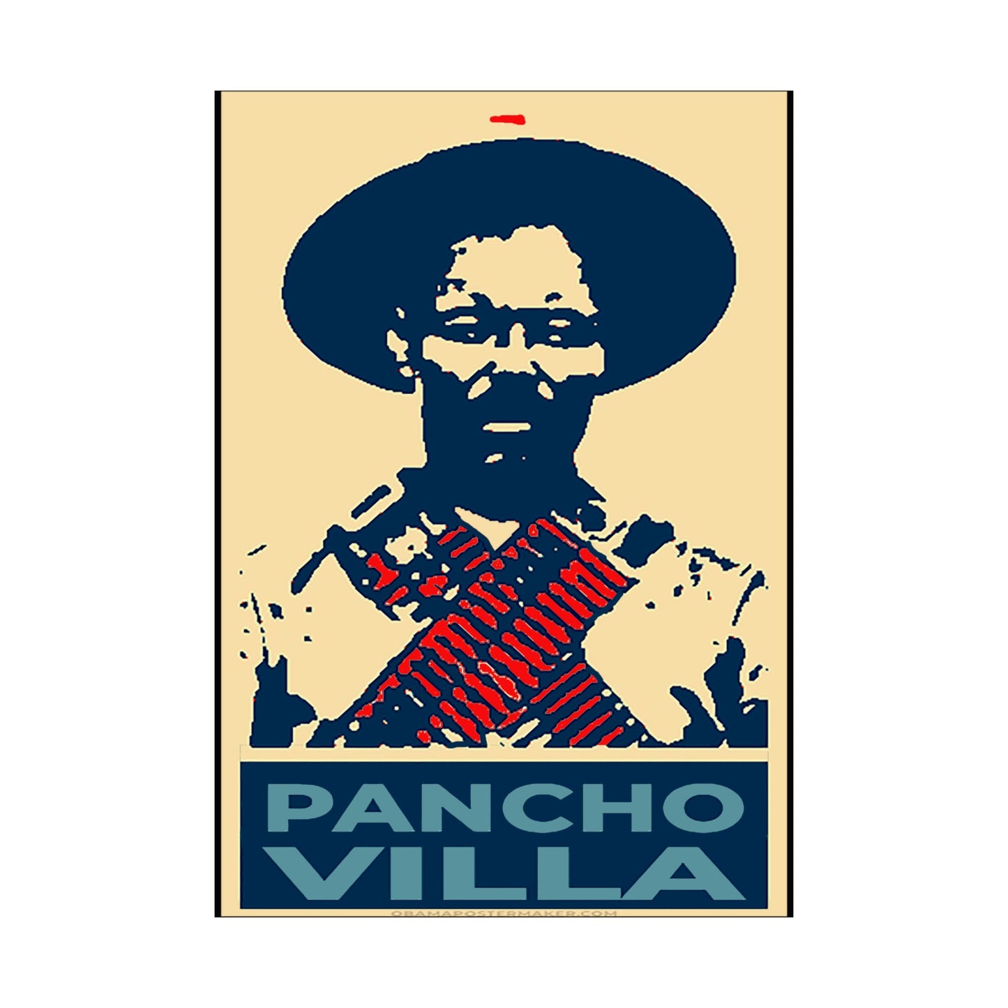 Matte Vertical Posters Pancho Villa art viva Mexico cabrones  cinco de mayo