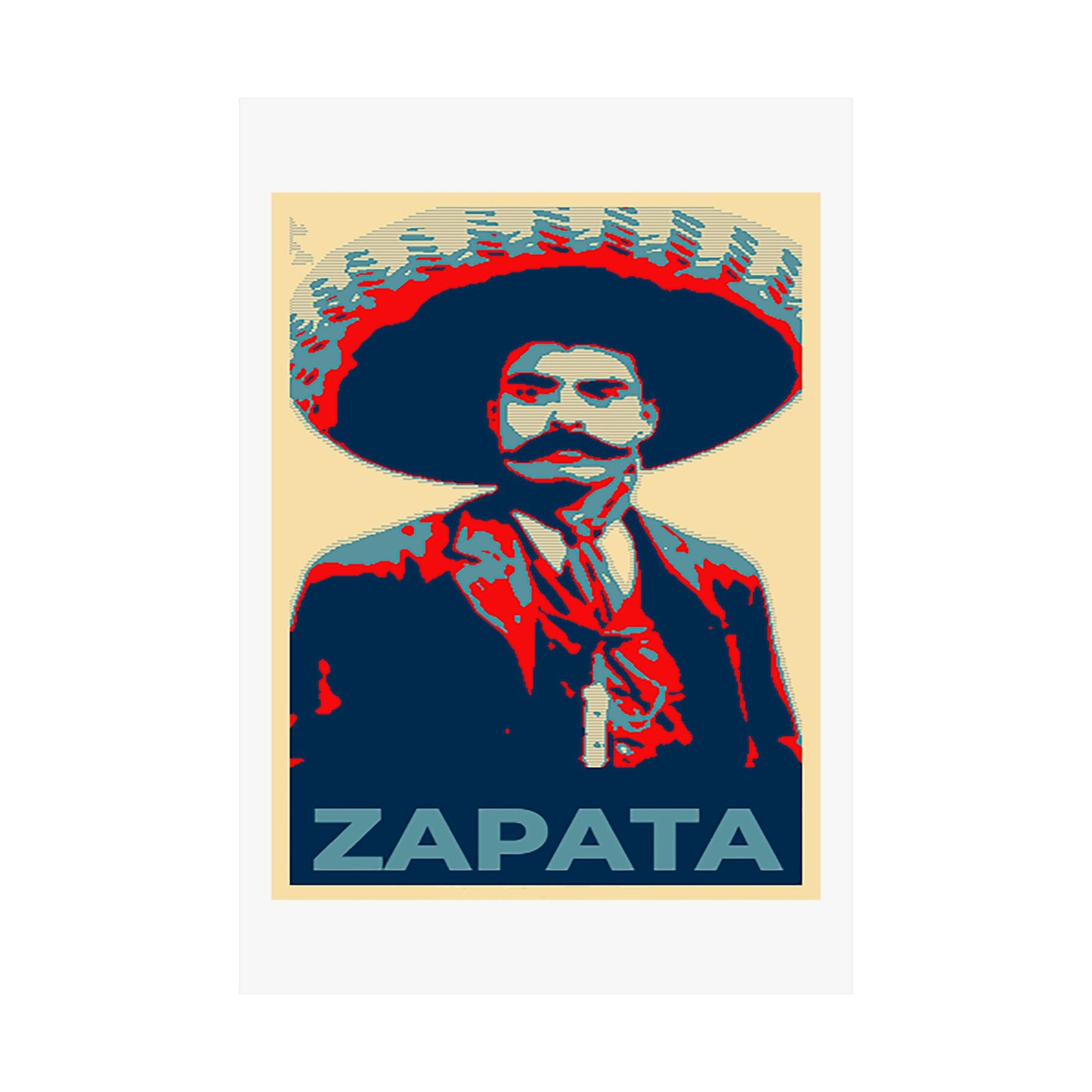 Matte Vertical Posters Mexican Hero Emiliano Zapata  Mexico revolution cinco de mayo 2025