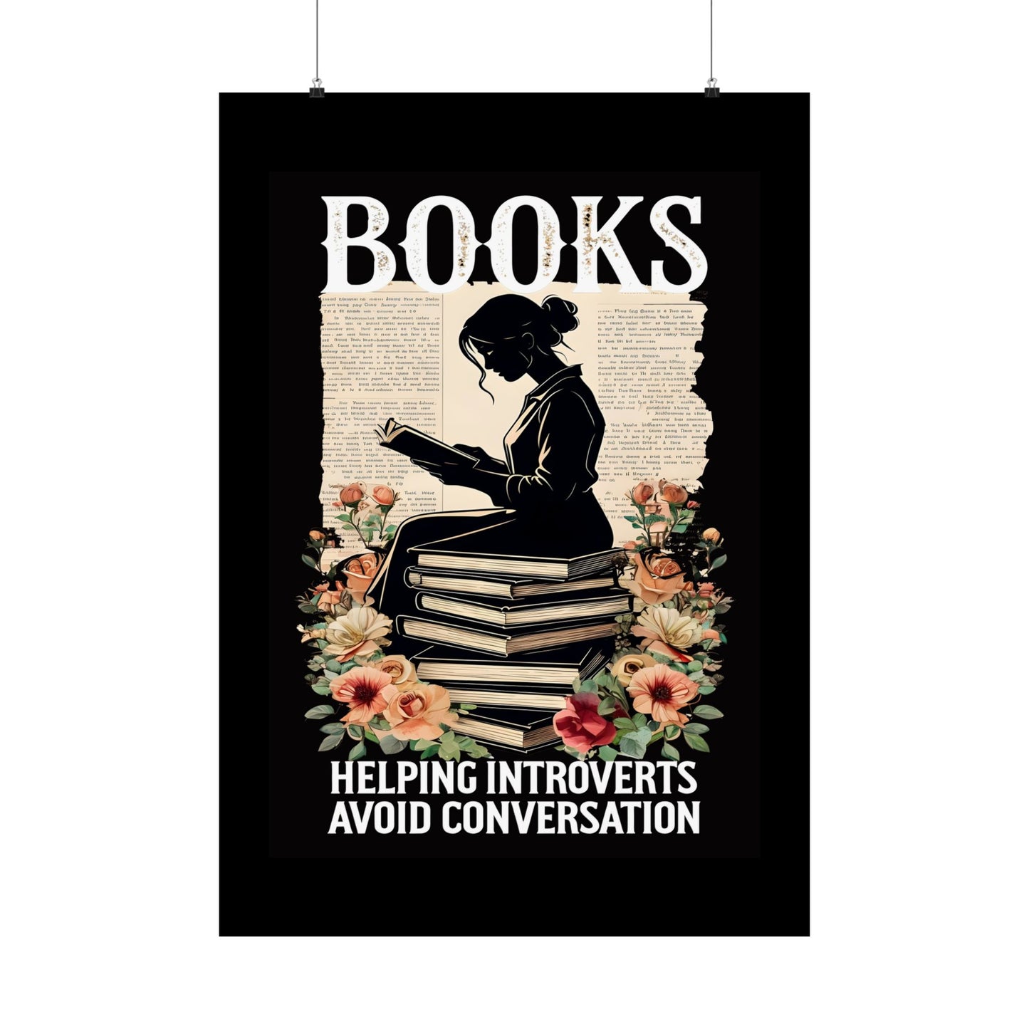 Matte Vertical Posters Books lovers gift ideas 2025