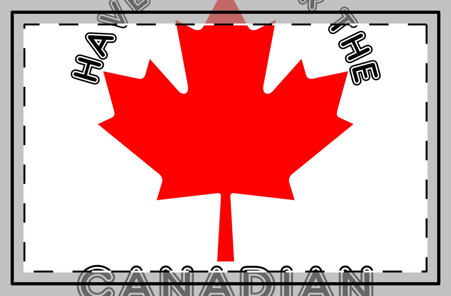 Have no fear the Canadian is here magnet  gifts for Canadian 2025