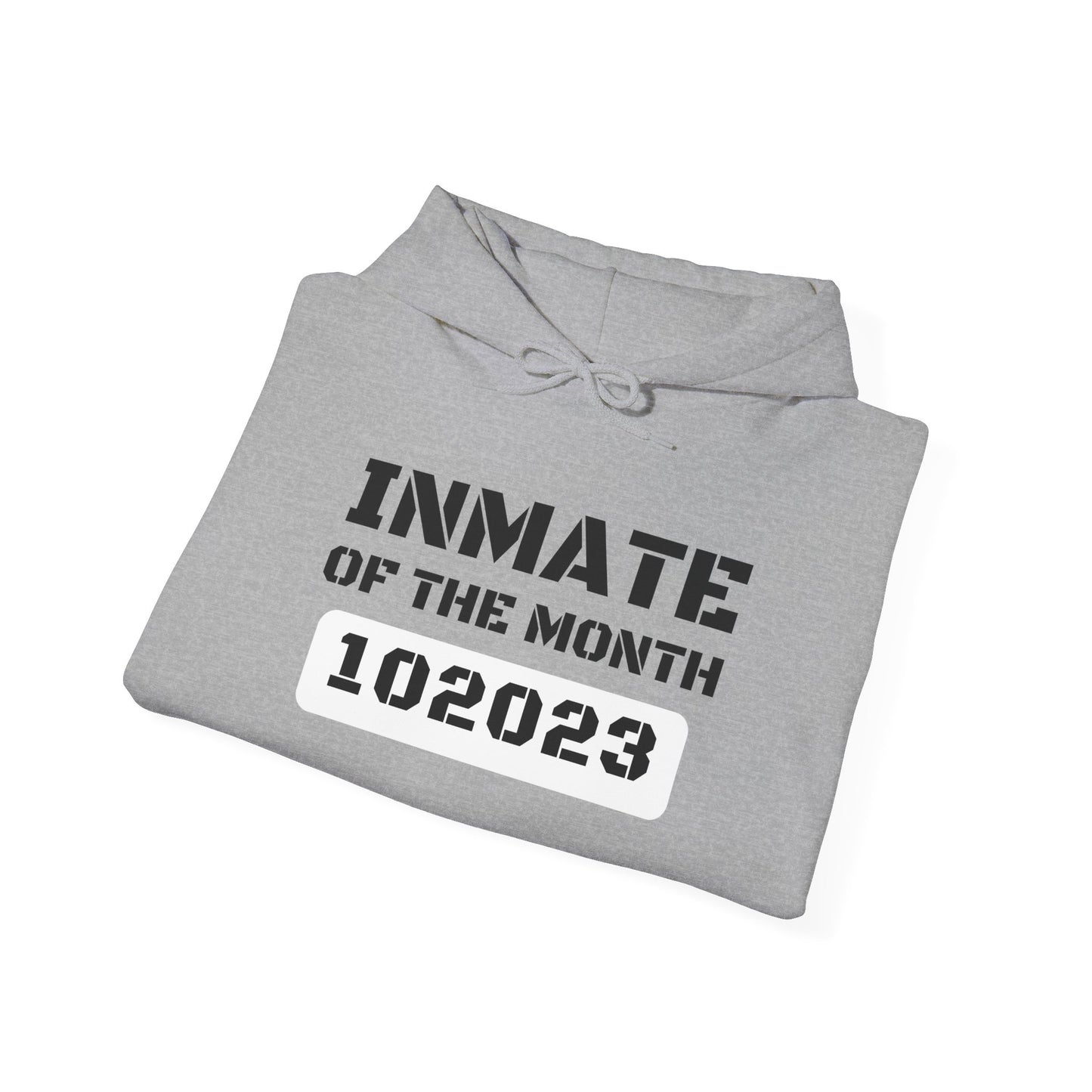 Unisex Heavy Blend™ Hooded Sweatshirt Funny Halloween costume Inmate of the Month 2025