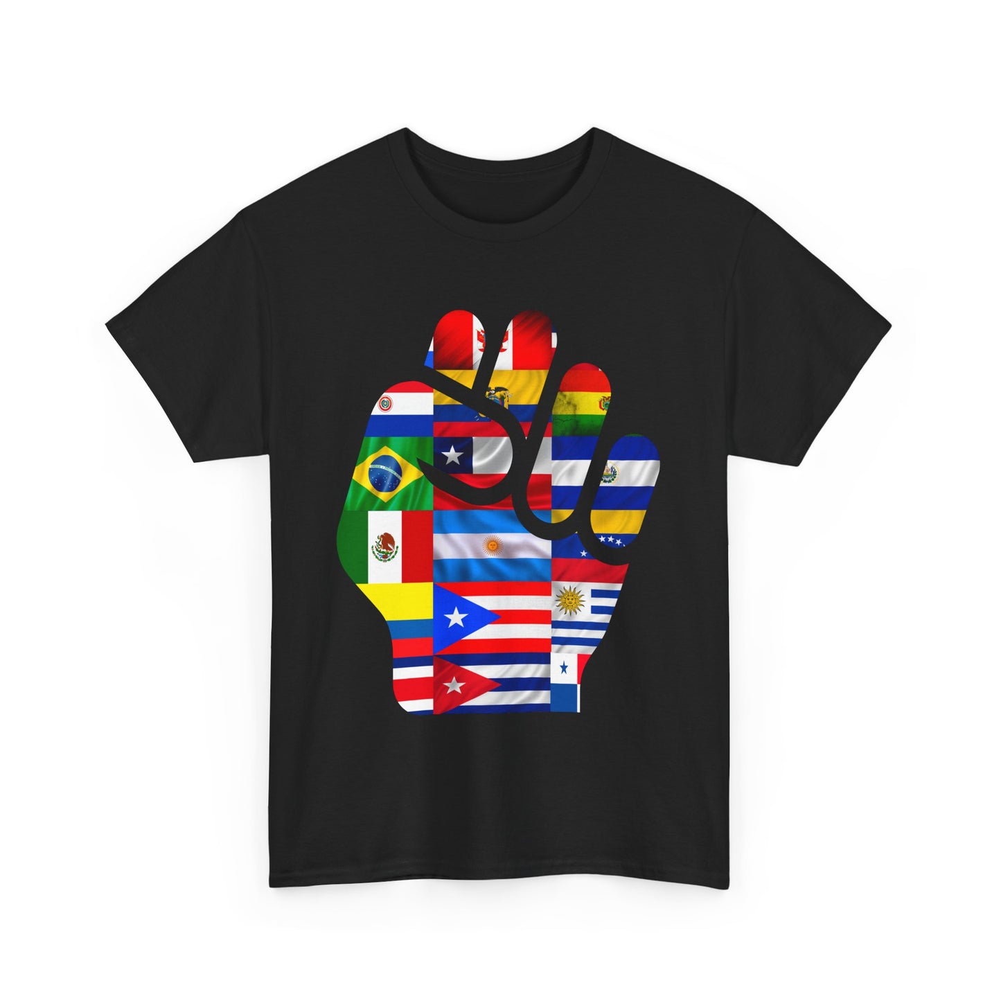 Latinos united hispanic roots and flags anti trump  t shirt 2025