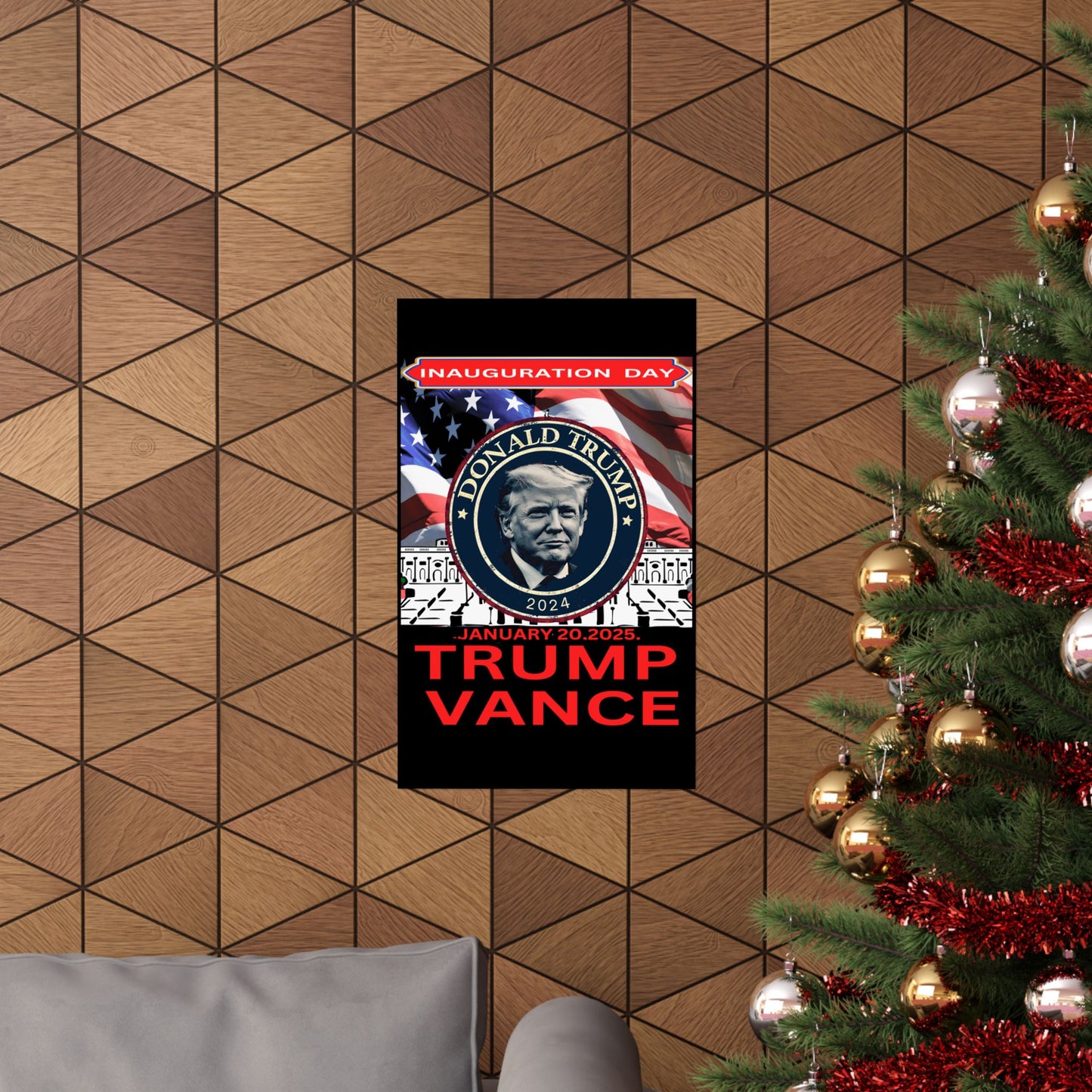 Matte Vertical Posters Donal Trump Inauguration day support your president  47th POTUS  USA