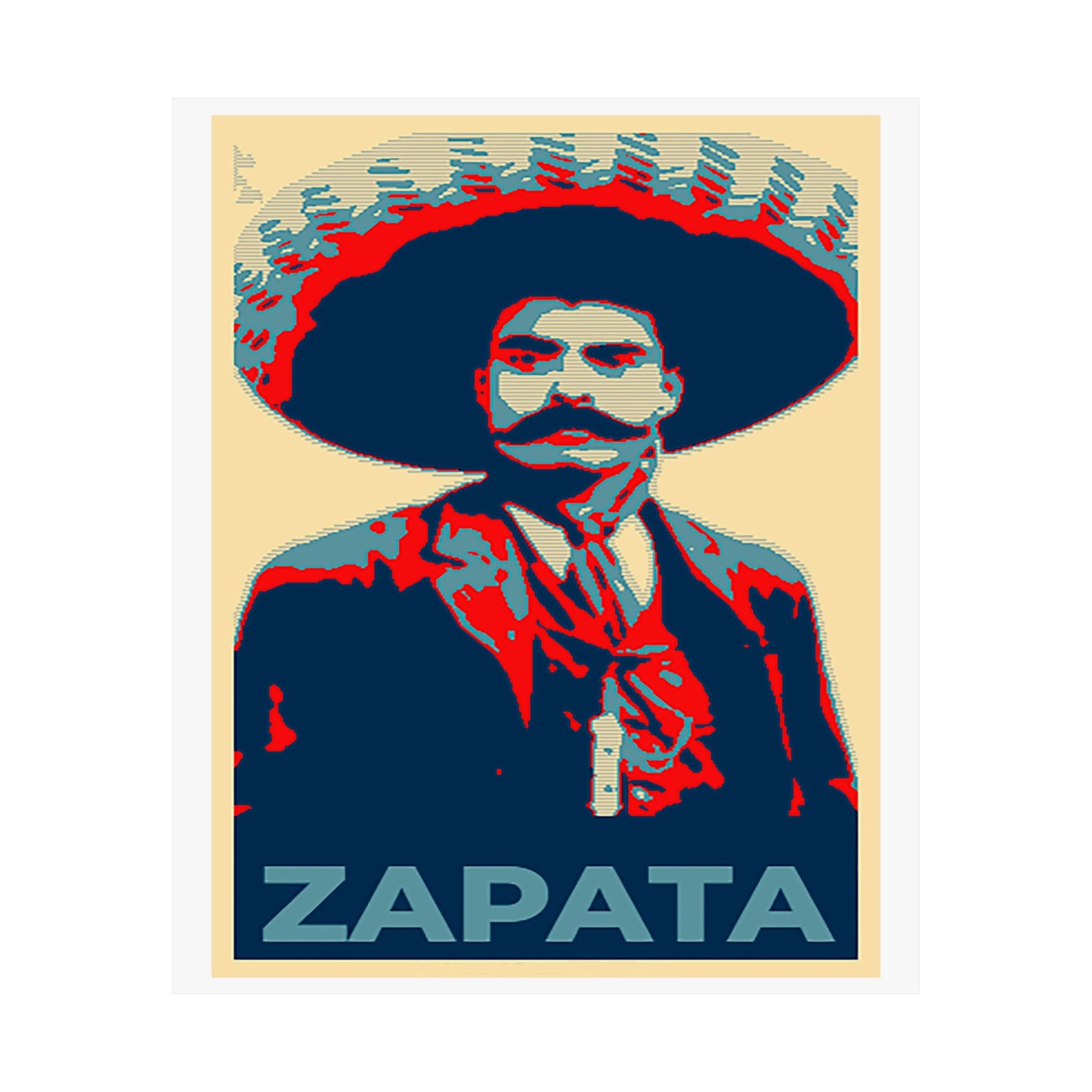 Matte Vertical Posters Mexican Hero Emiliano Zapata  Mexico revolution cinco de mayo 2025