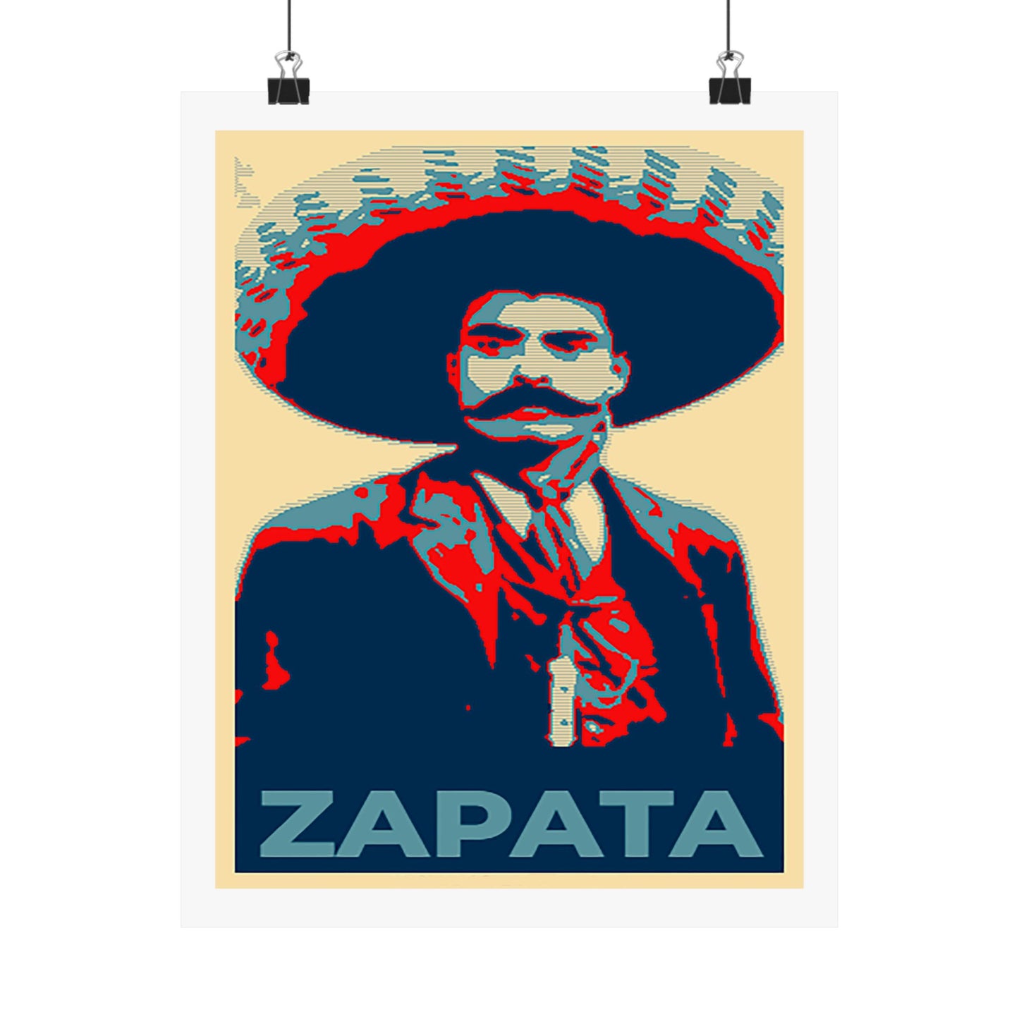 Matte Vertical Posters Mexican Hero Emiliano Zapata  Mexico revolution cinco de mayo 2025