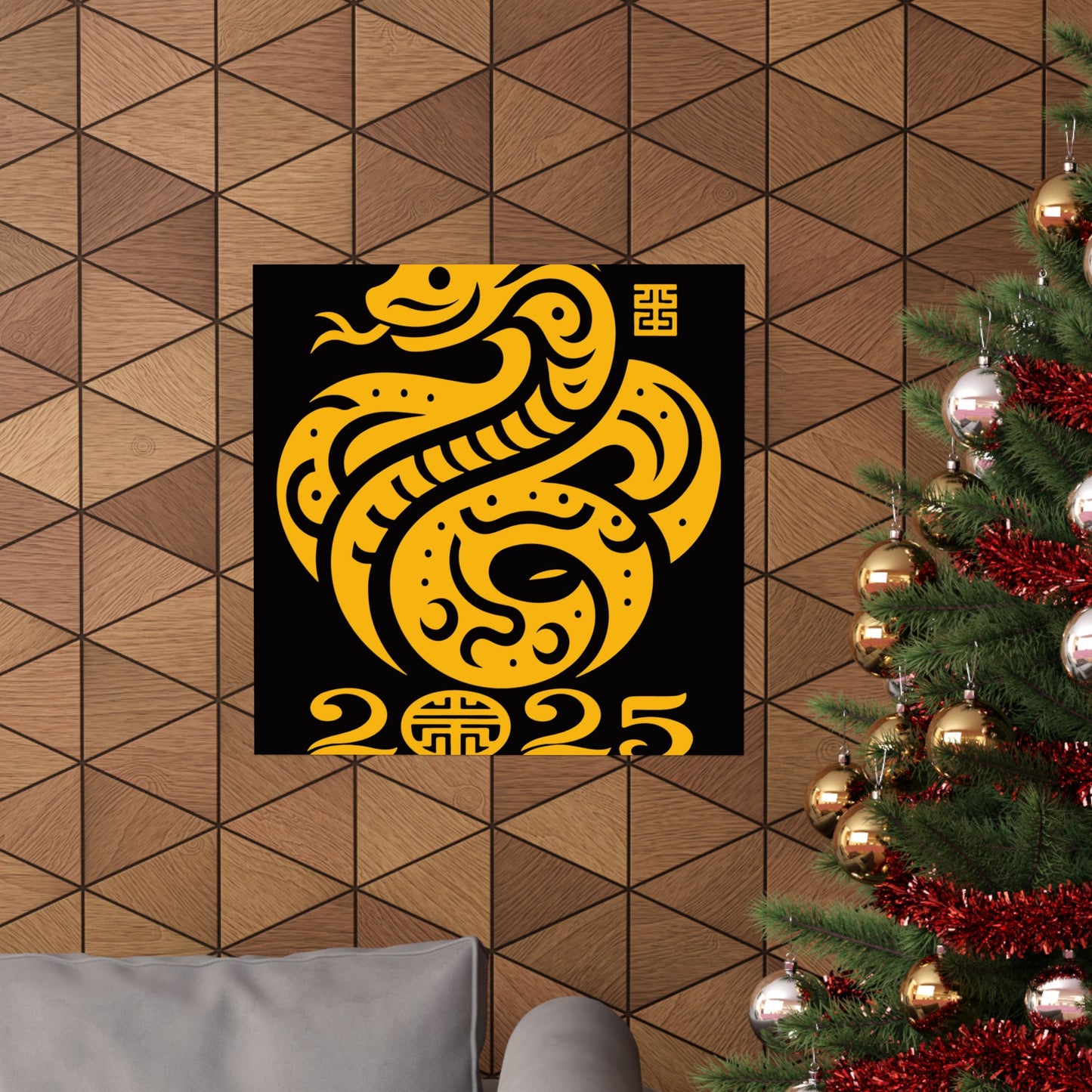 Matte Vertical Posters Chinese new year celebration 2025 year of  Snake chinese lunar year