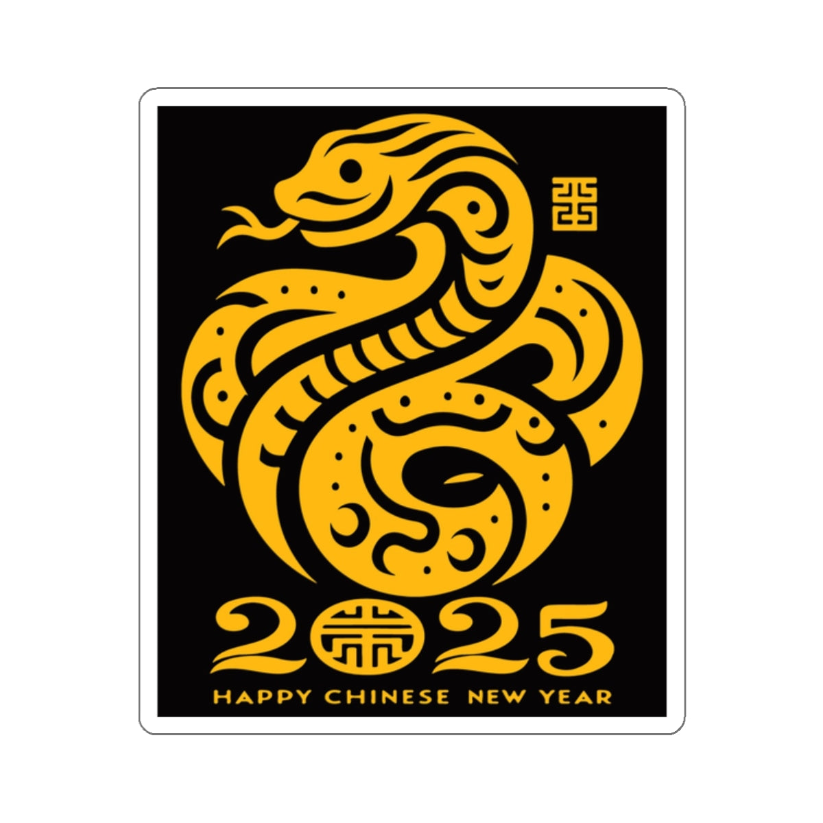 Kiss-Cut Stickers Year Snake chinese new year 2025 lucky snake