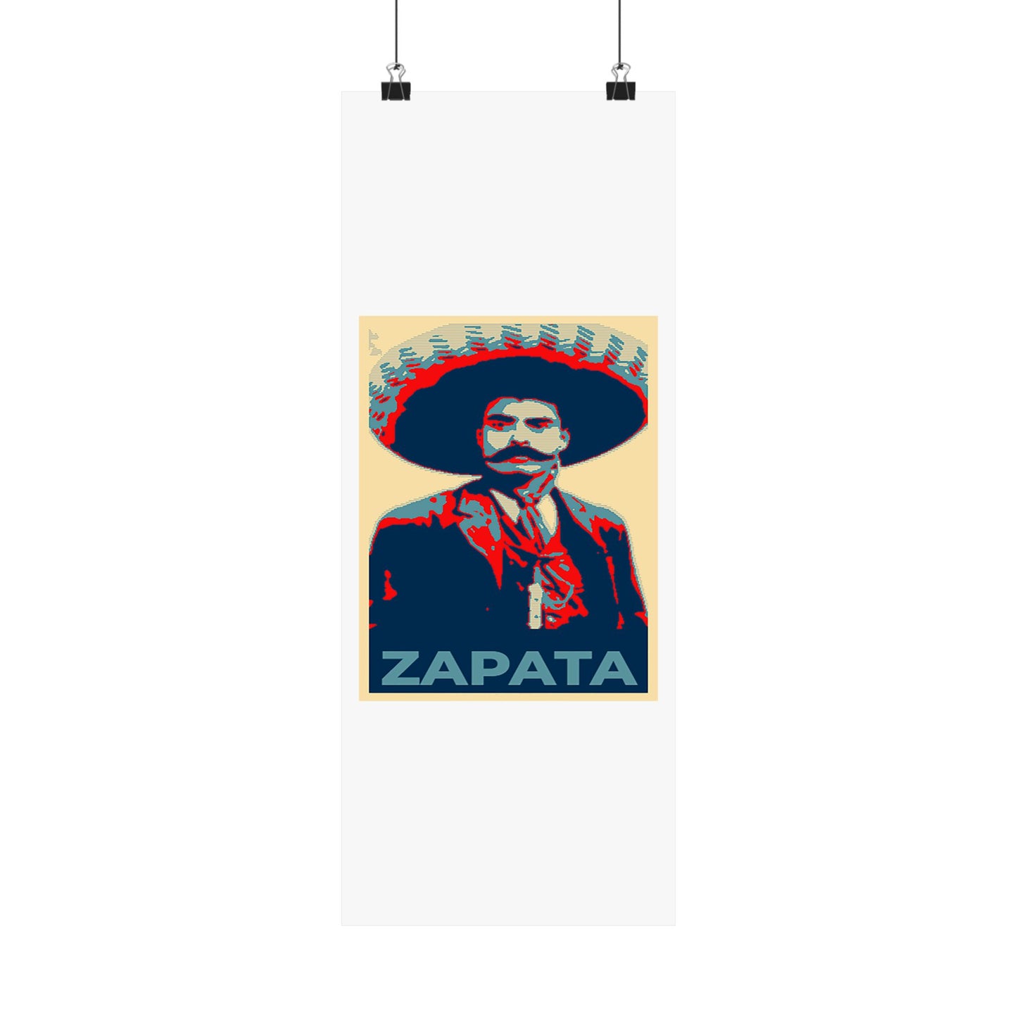 Matte Vertical Posters Mexican Hero Emiliano Zapata  Mexico revolution cinco de mayo 2025