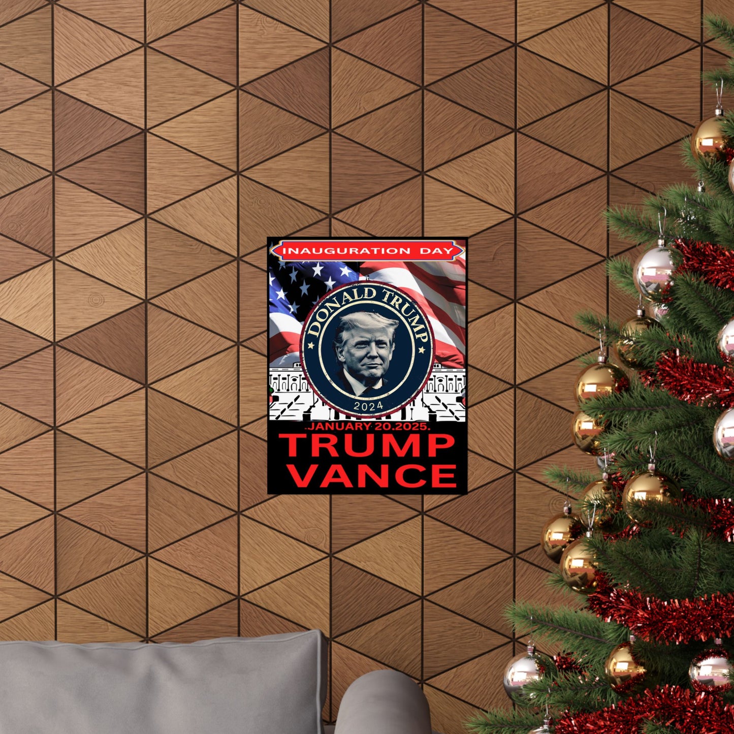 Matte Vertical Posters Donal Trump Inauguration day support your president  47th POTUS  USA