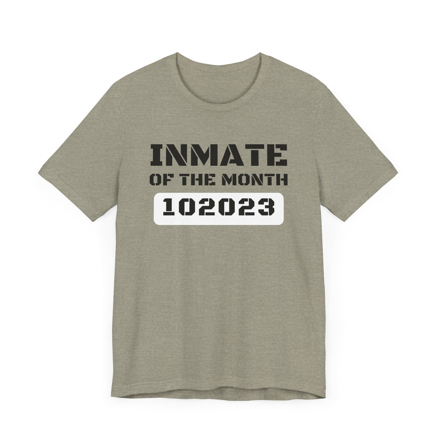 Unisex Jersey Short Sleeve Tee Funny Halloween costume Inmate of the Month 2025