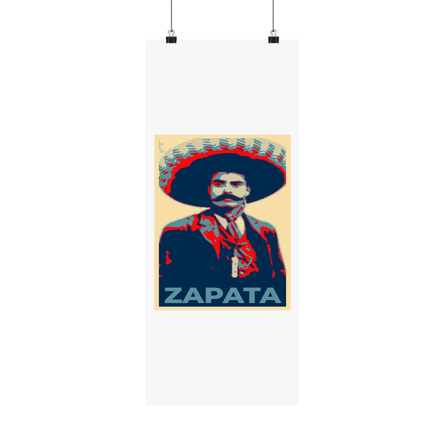 Matte Vertical Posters Mexican Hero Emiliano Zapata  Mexico revolution cinco de mayo 2025