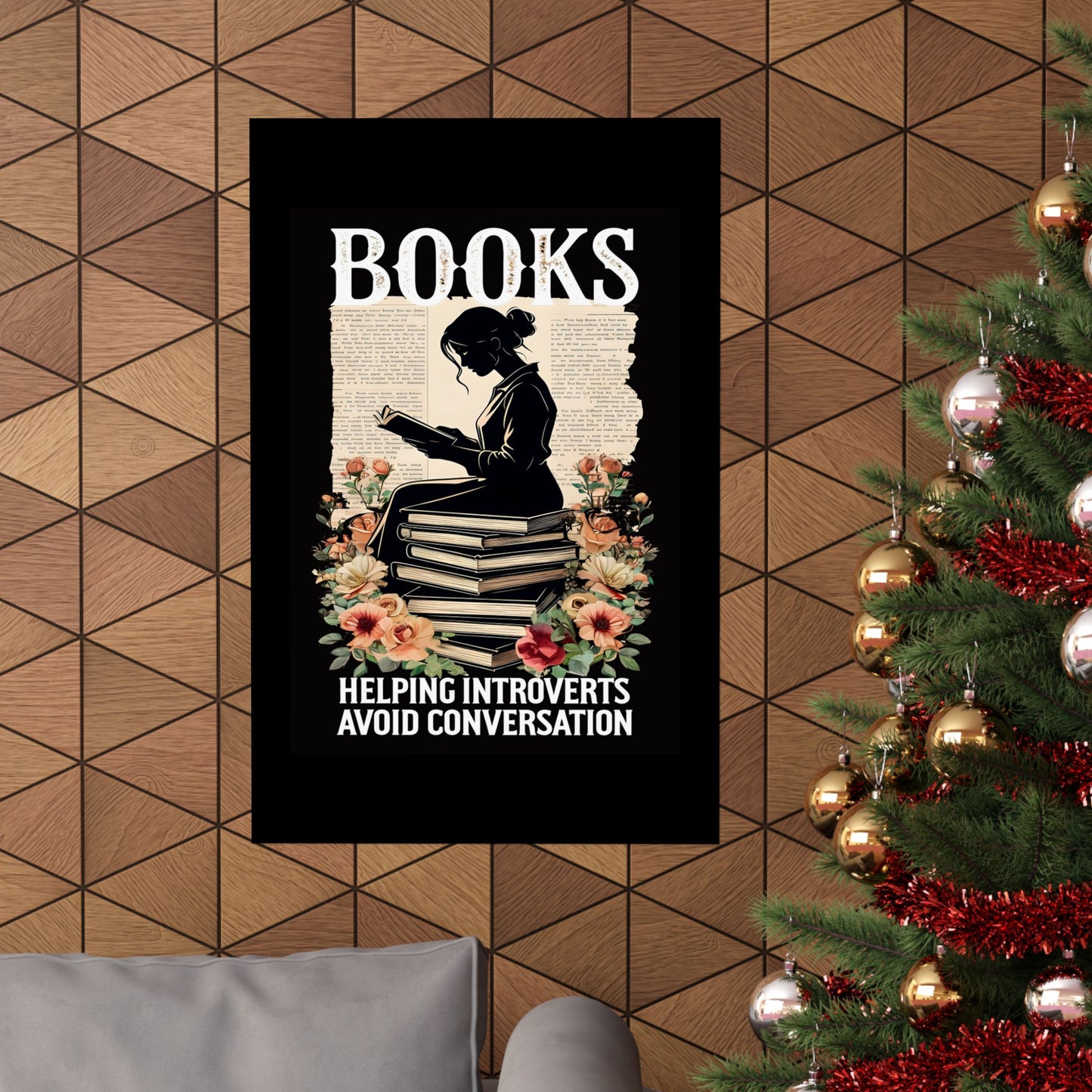 Matte Vertical Posters Books lovers gift ideas 2025