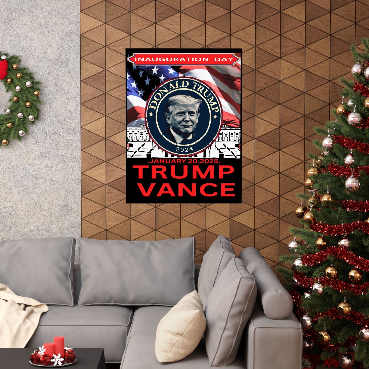 Matte Vertical Posters Donal Trump Inauguration day support your president  47th POTUS  USA