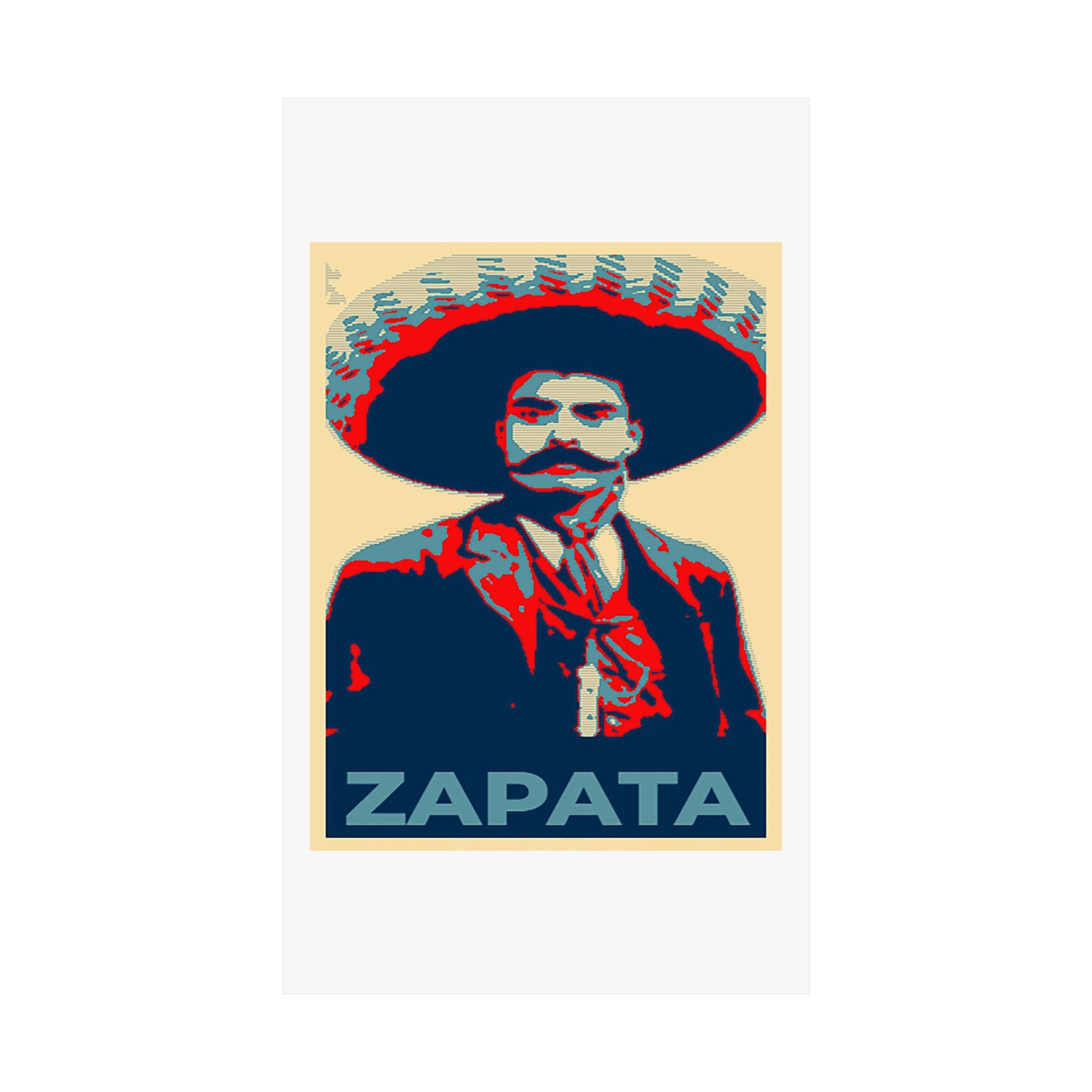 Matte Vertical Posters Mexican Hero Emiliano Zapata  Mexico revolution cinco de mayo 2025