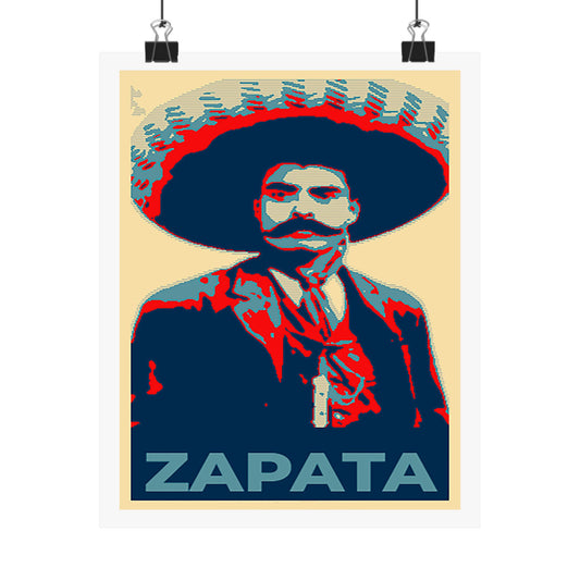 Matte Vertical Posters Mexican Hero Emiliano Zapata  Mexico revolution cinco de mayo 2025