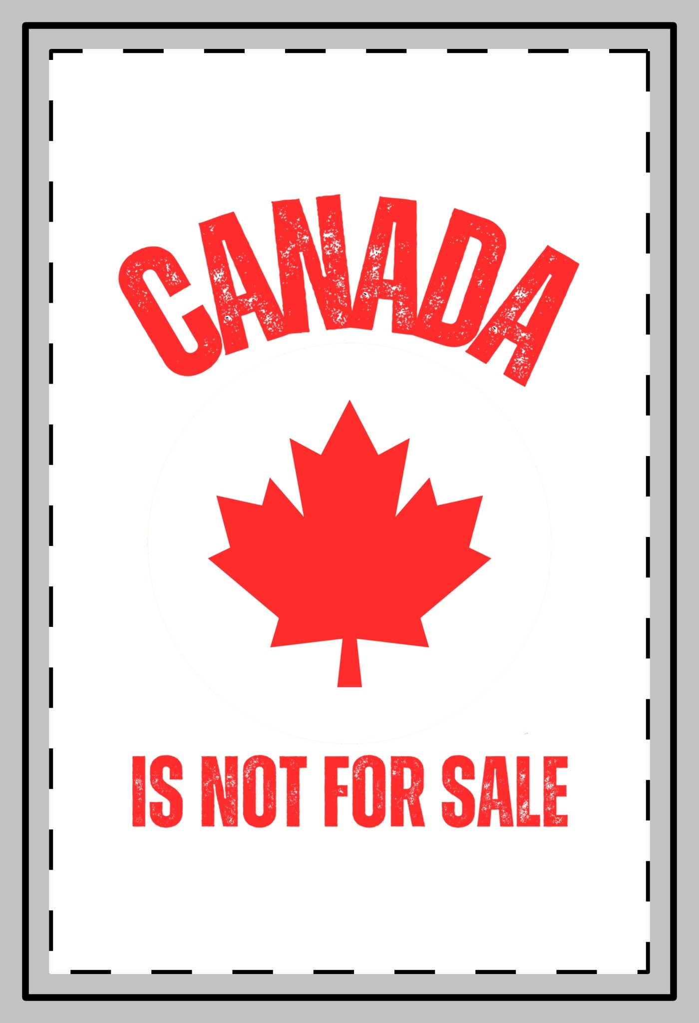 Canada is not for sale anti Trump 2025 Magnet