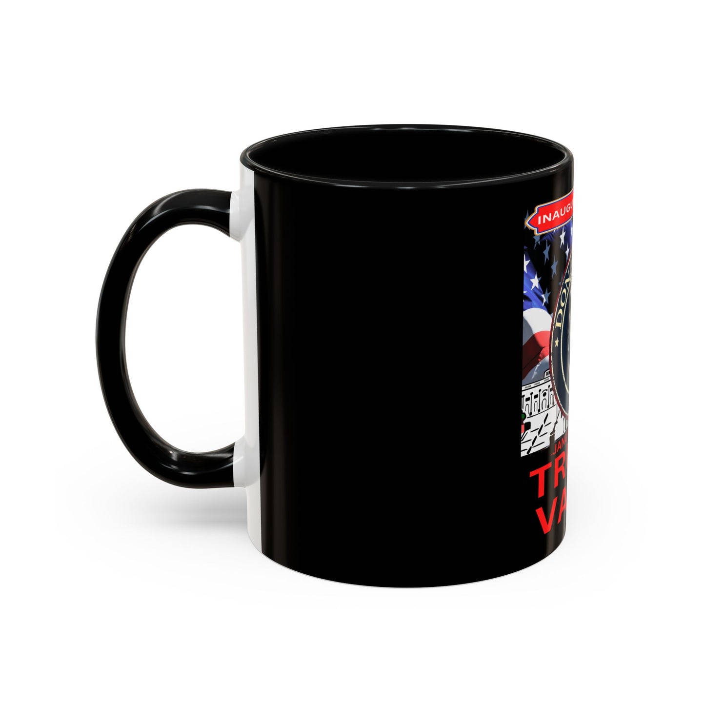 Accent Coffee Mug (11, 15oz) Donald Trump 47th president Inauguration day January 20th 2025 USA