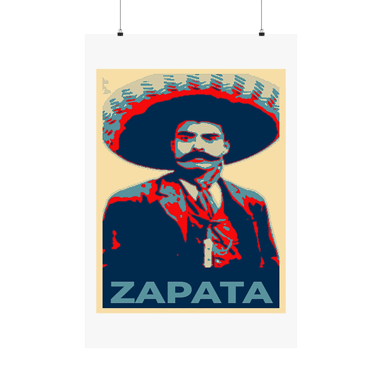 Matte Vertical Posters Mexican Hero Emiliano Zapata  Mexico revolution cinco de mayo 2025