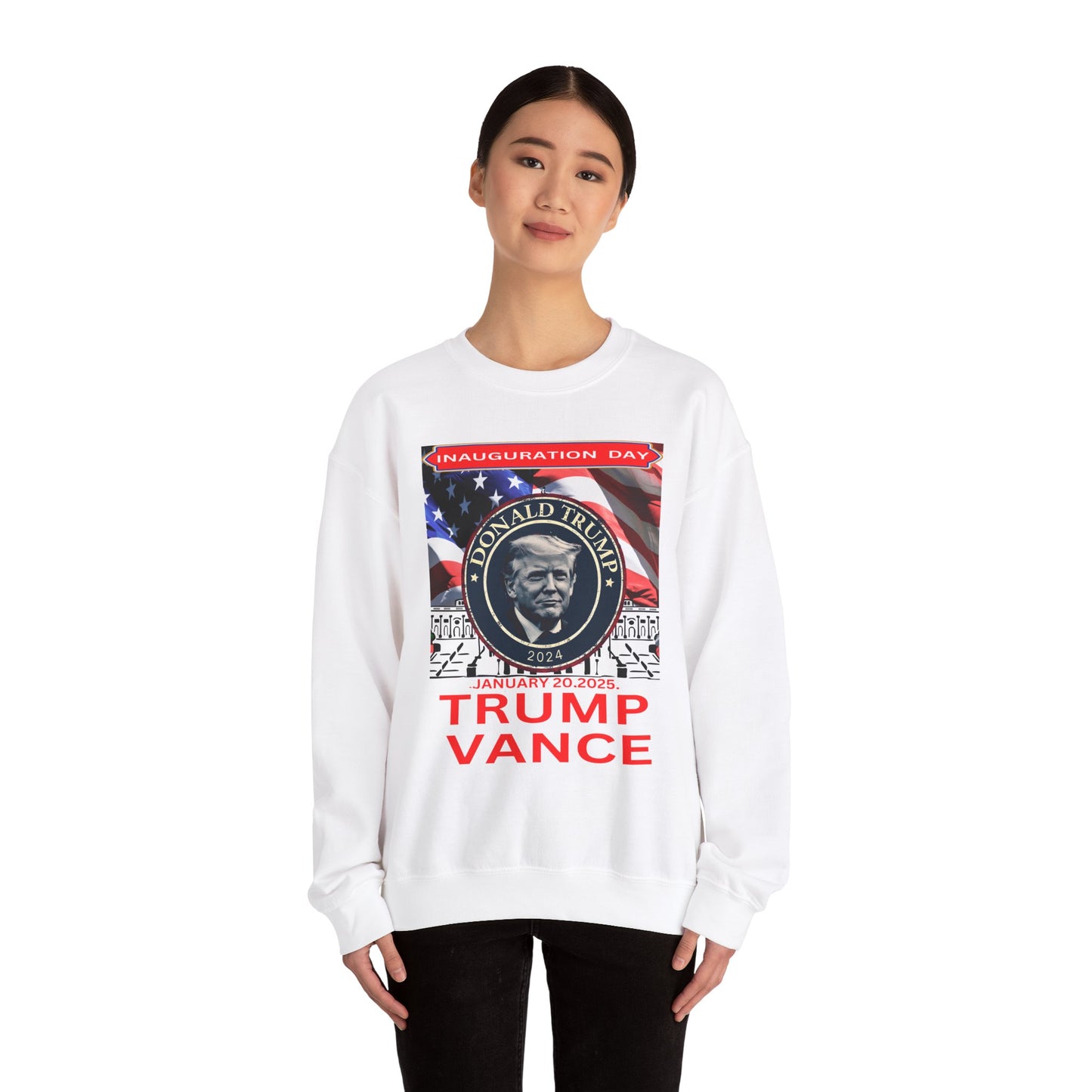 Unisex Heavy Blend™ Crewneck Sweatshirt Donald Trump Inauguration day 47th USA president January 20th 2025