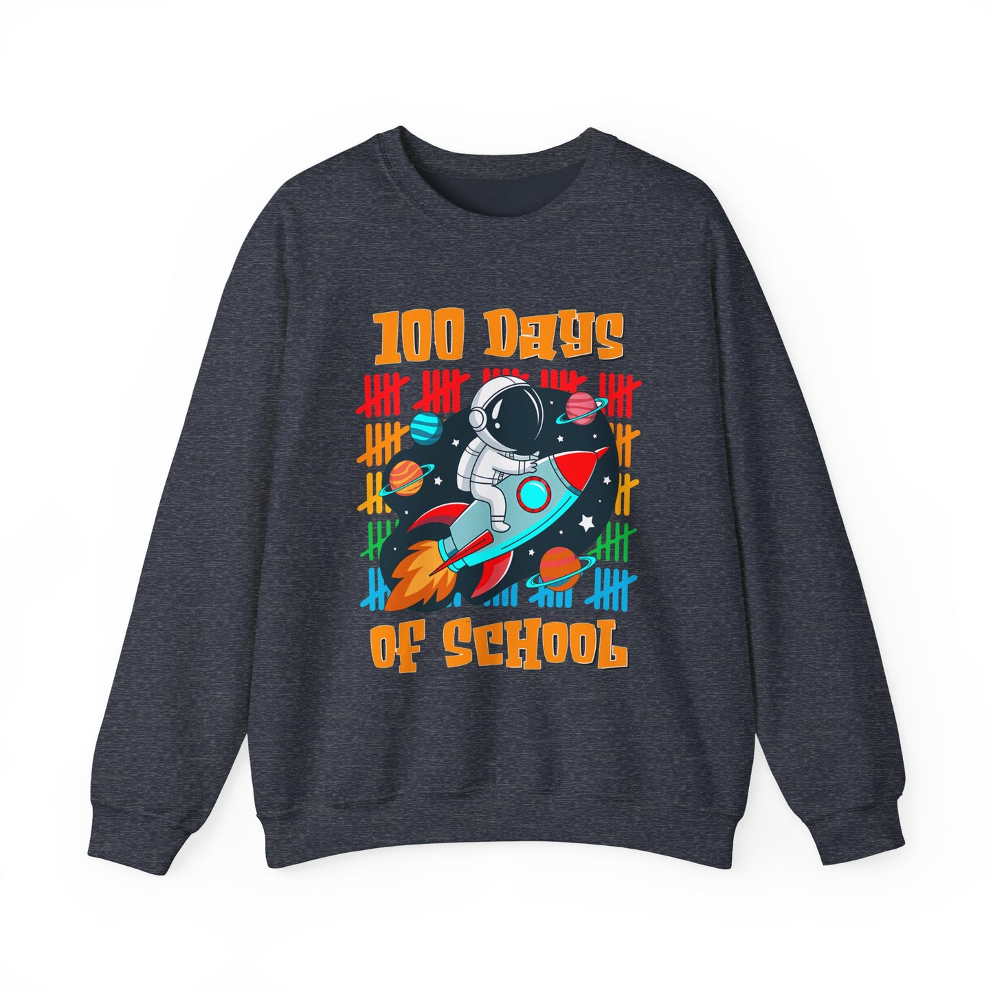 Unisex Heavy Blend™ Crewneck Sweatshirt  100 days of School smarter for kids 2025