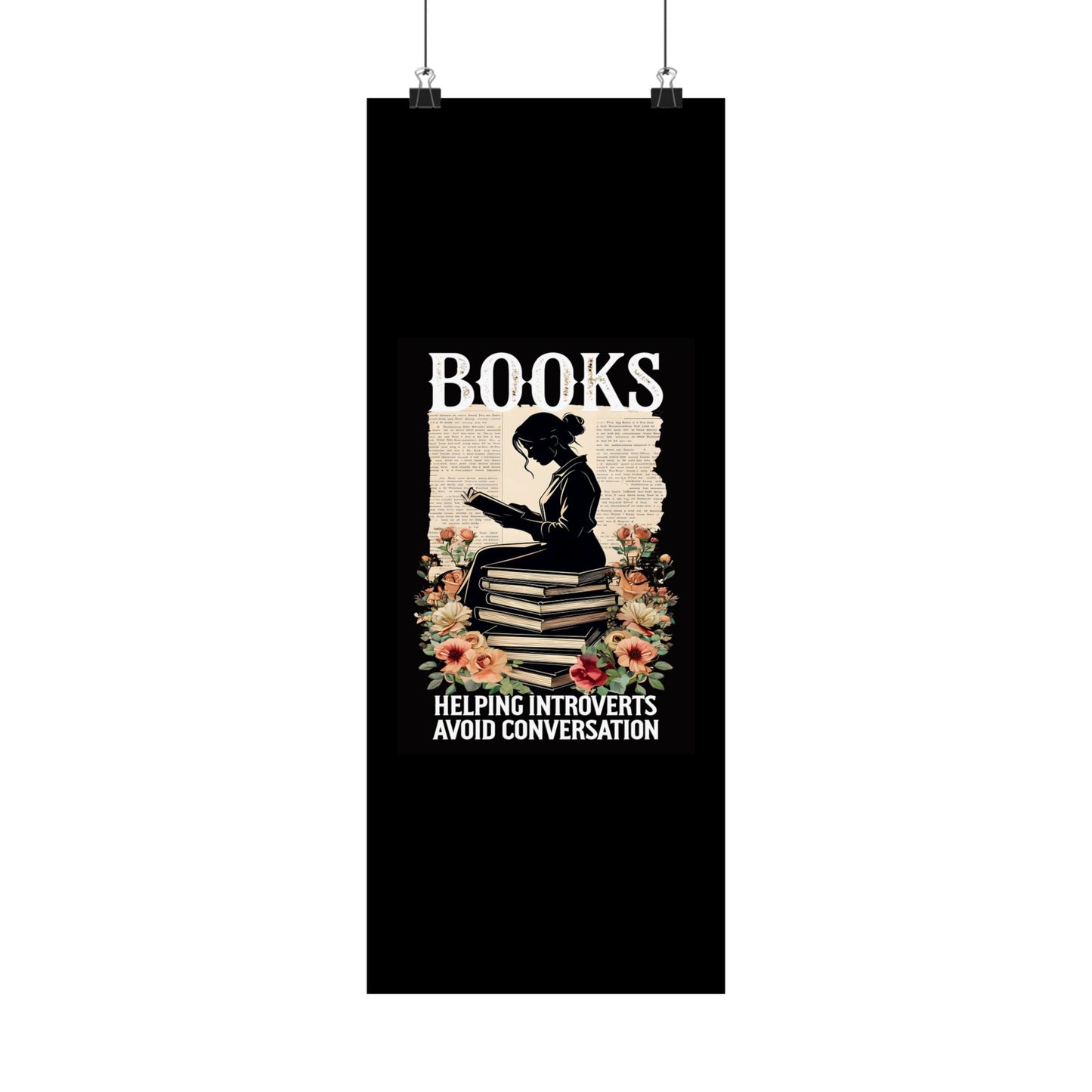 Matte Vertical Posters Books lovers gift ideas 2025