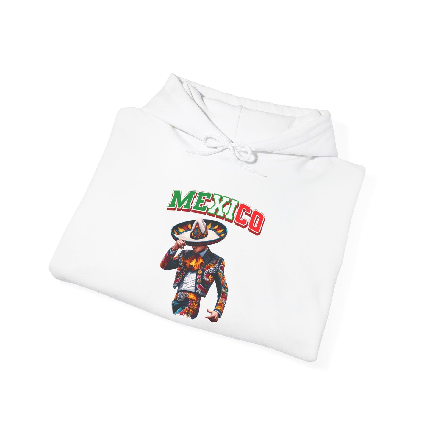 Unisex Heavy Blend™ Hooded Sweatshirt Viva Mexico mariachi sombrero cinco de mayo