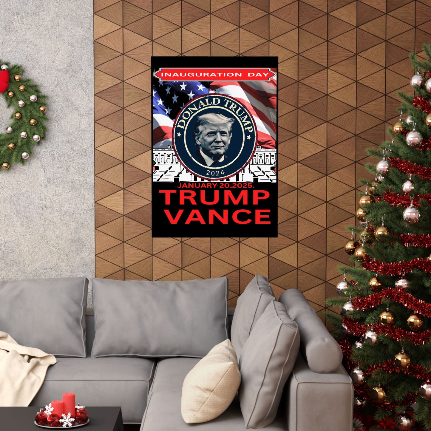 Matte Vertical Posters Donal Trump Inauguration day support your president  47th POTUS  USA