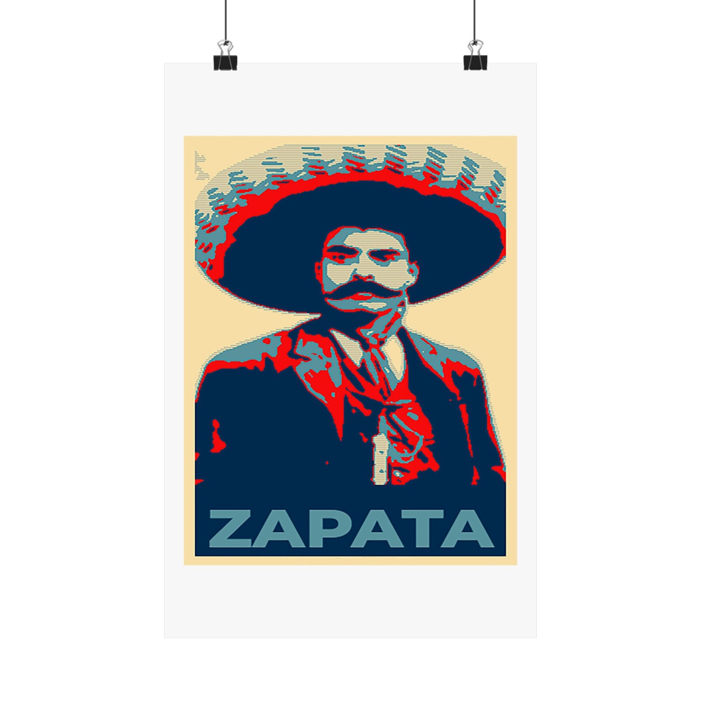 Matte Vertical Posters Mexican Hero Emiliano Zapata  Mexico revolution cinco de mayo 2025