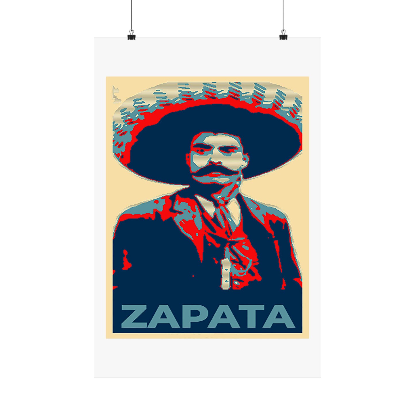 Matte Vertical Posters Mexican Hero Emiliano Zapata  Mexico revolution cinco de mayo 2025