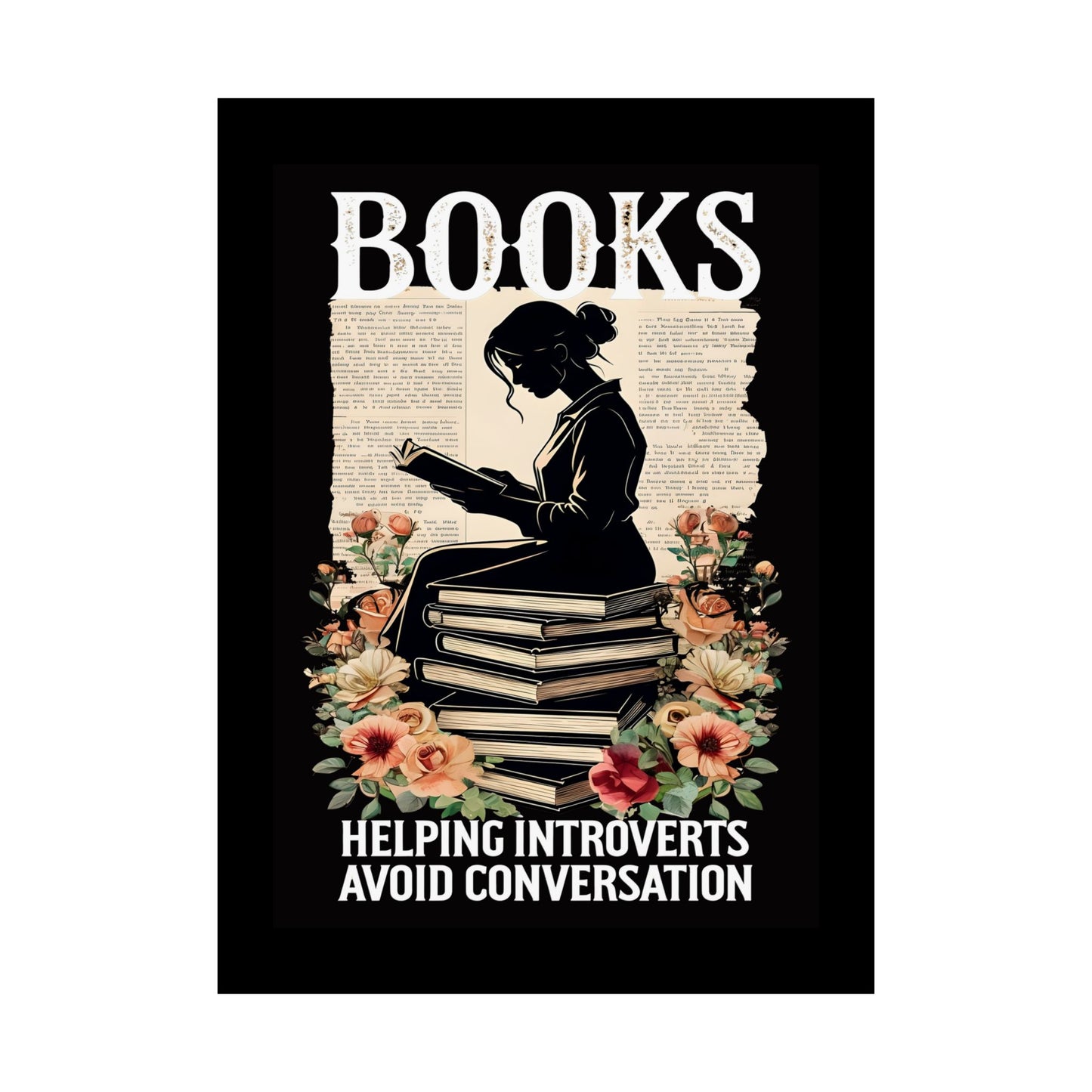 Matte Vertical Posters Books lovers gift ideas 2025