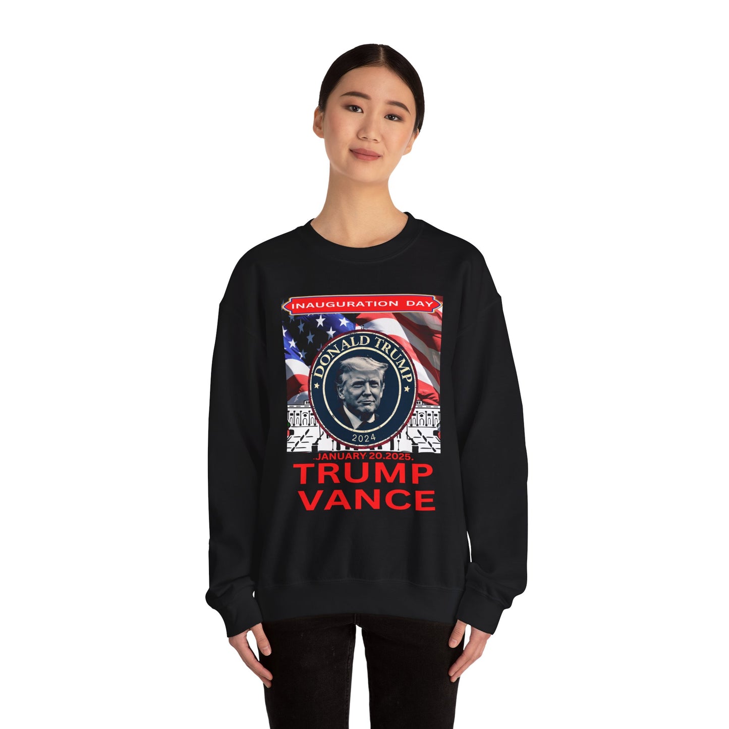 Unisex Heavy Blend™ Crewneck Sweatshirt Donald Trump Inauguration day 47th USA president January 20th 2025