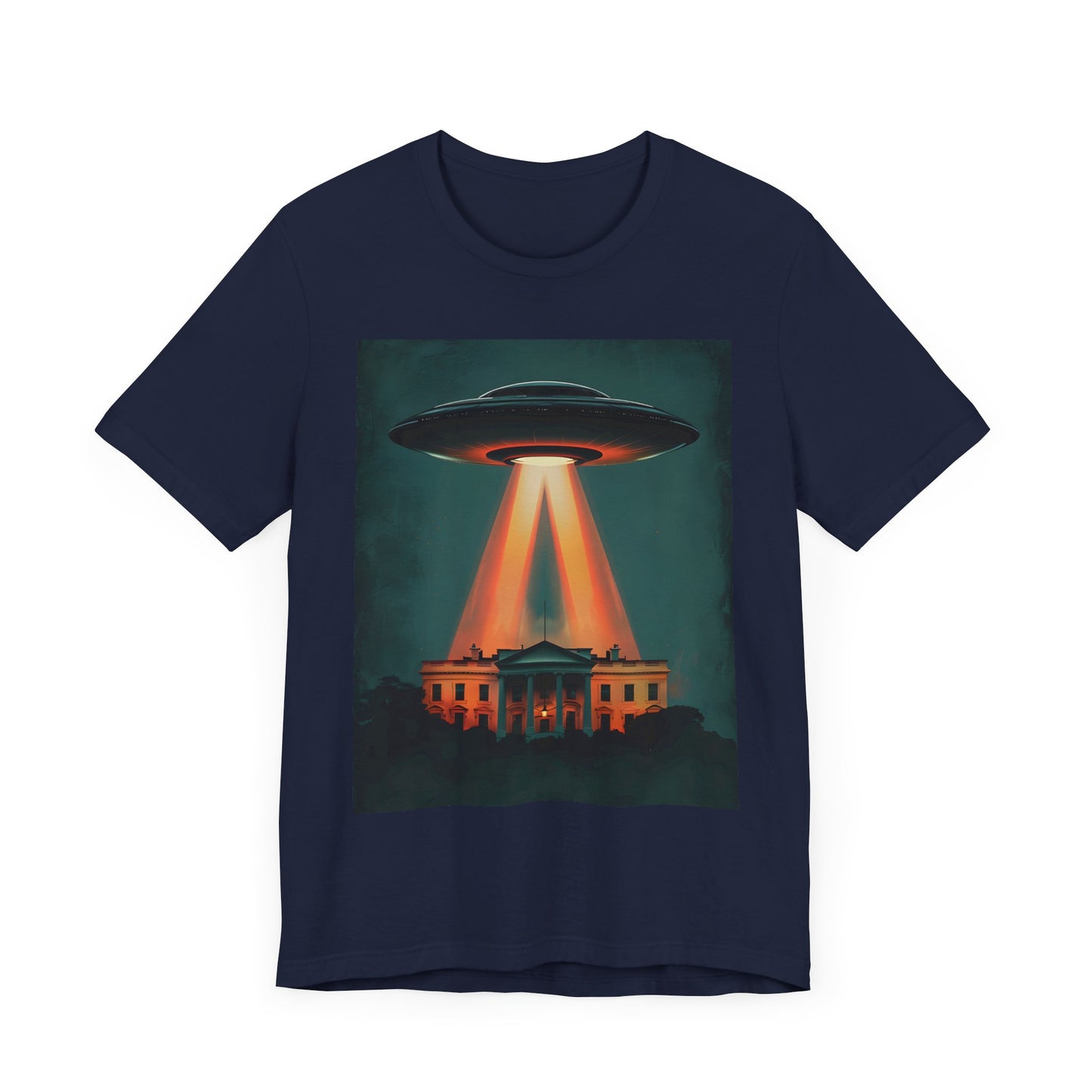 Unisex Jersey Short Sleeve Tee UFO  Aliens invasion Problem solved  for Sci Fi lovers