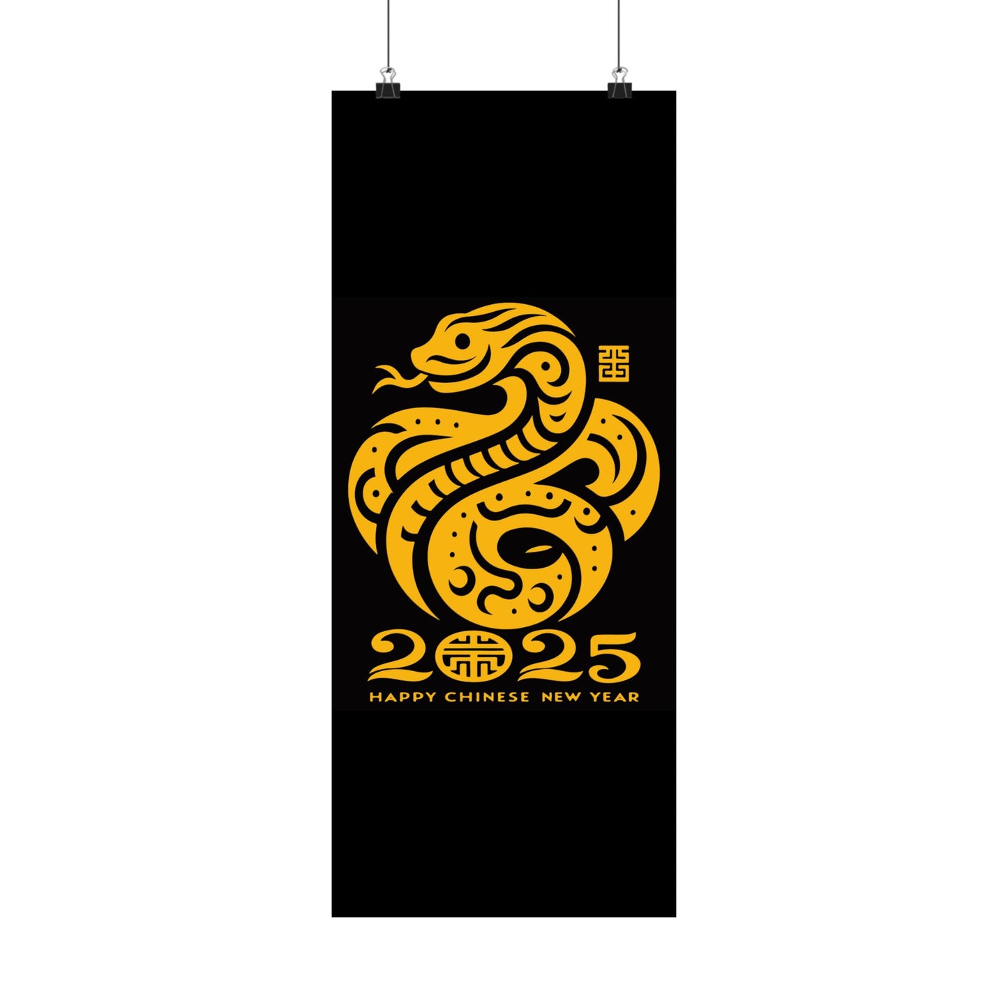 Matte Vertical Posters Chinese new year celebration 2025 year of  Snake chinese lunar year