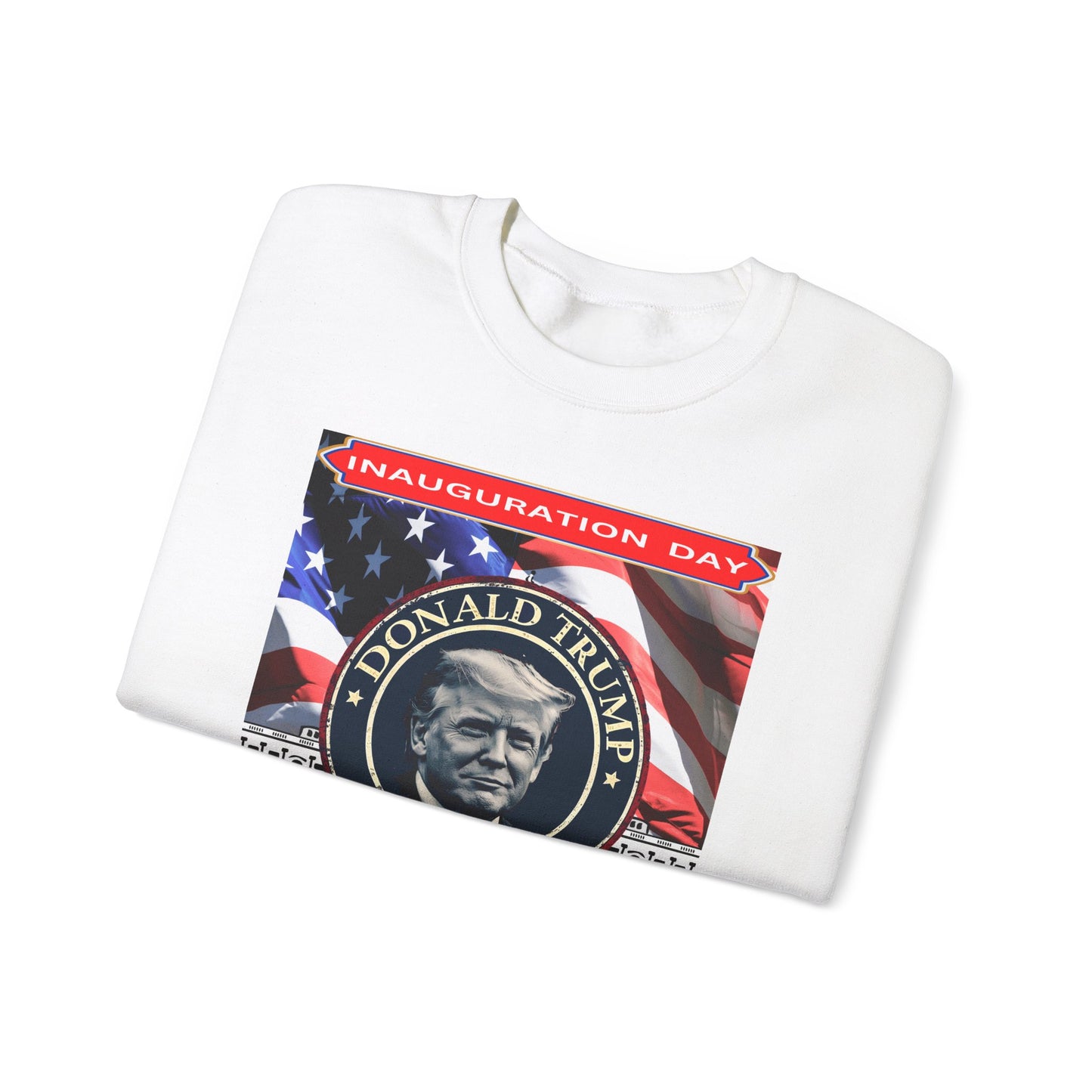 Unisex Heavy Blend™ Crewneck Sweatshirt Donald Trump Inauguration day 47th USA president January 20th 2025