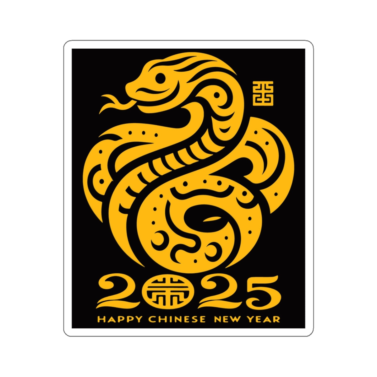 Kiss-Cut Stickers Year Snake chinese new year 2025 lucky snake