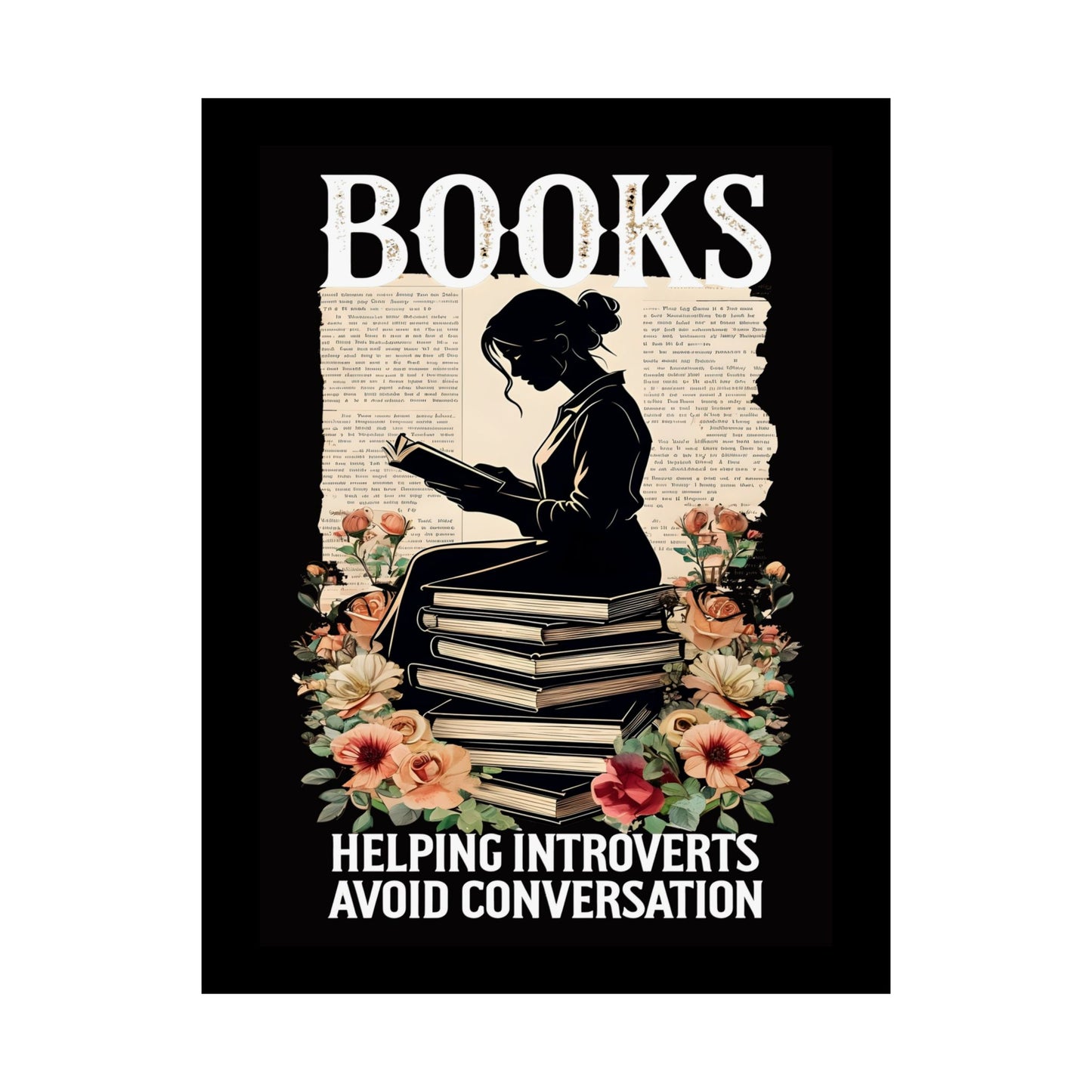 Matte Vertical Posters Books lovers gift ideas 2025