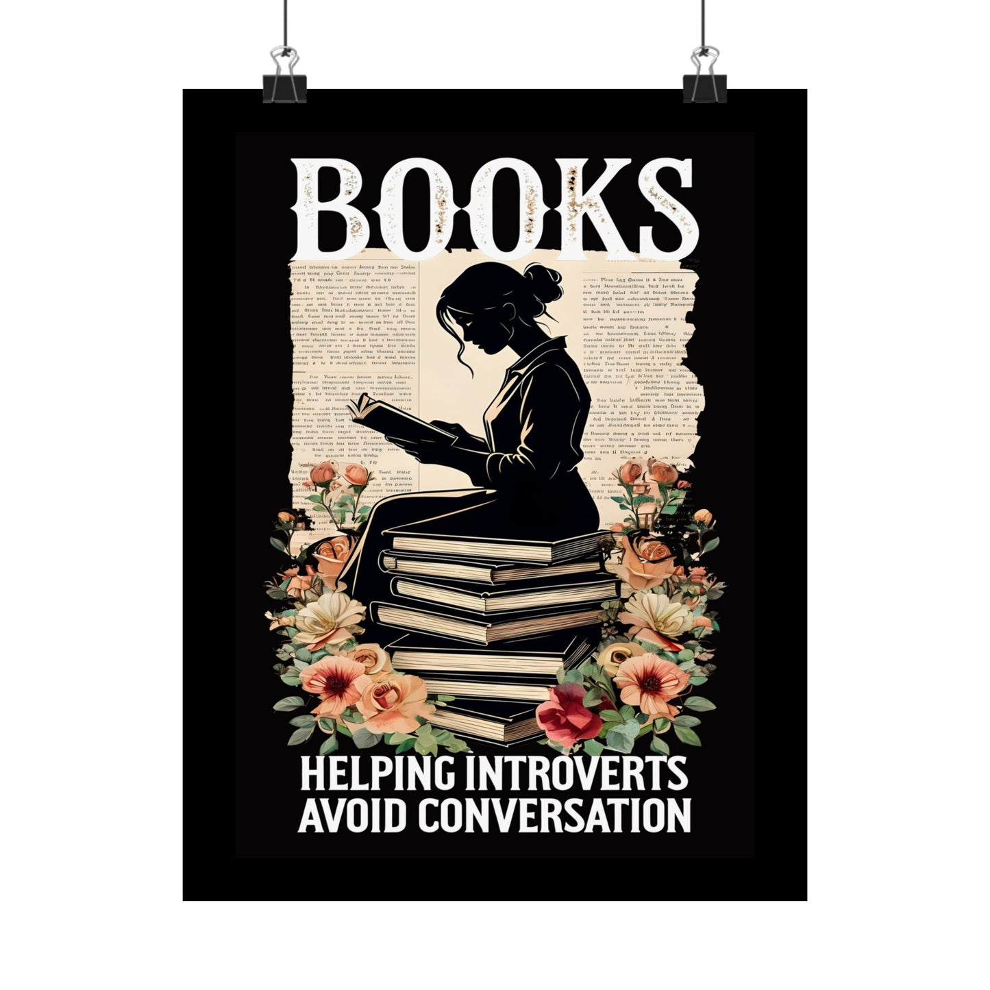 Matte Vertical Posters Books lovers gift ideas 2025